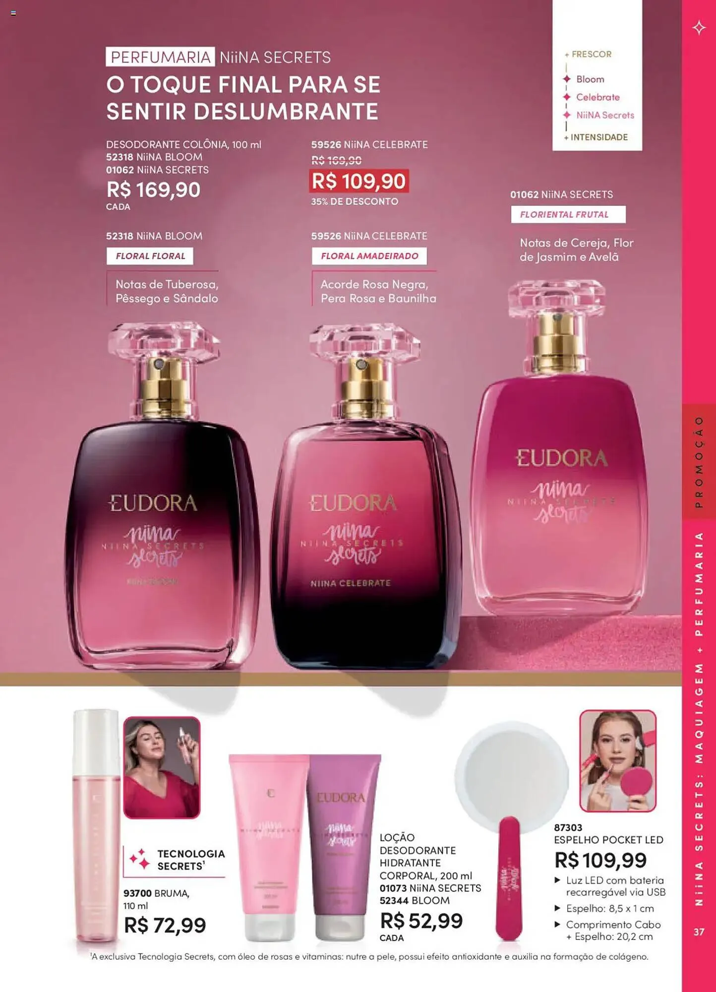 Encarte de Catálogo Eudora 8 de setembro até 3 de outubro 2025 - Pagina 37