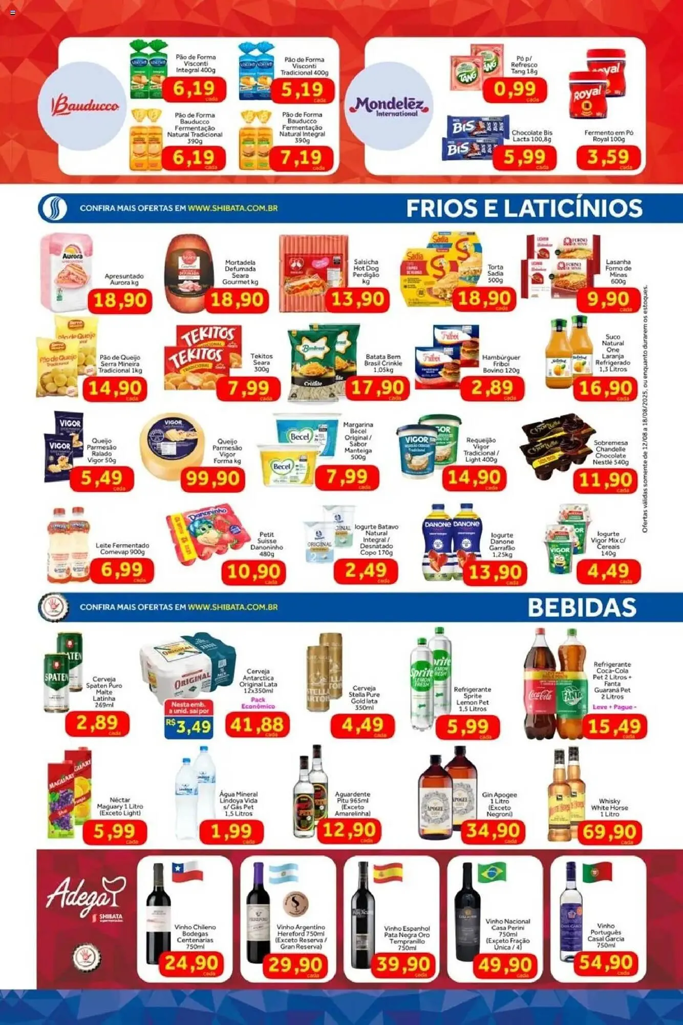 Encarte de Catálogo Shibata Supermercados 12 de agosto até 18 de agosto 2025 - Pagina 2