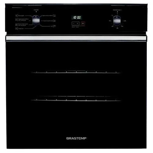 Forno de Embutir Elétrico Brastemp 84 Litros Preto com Convecção e Timer Touch - BOC84AE