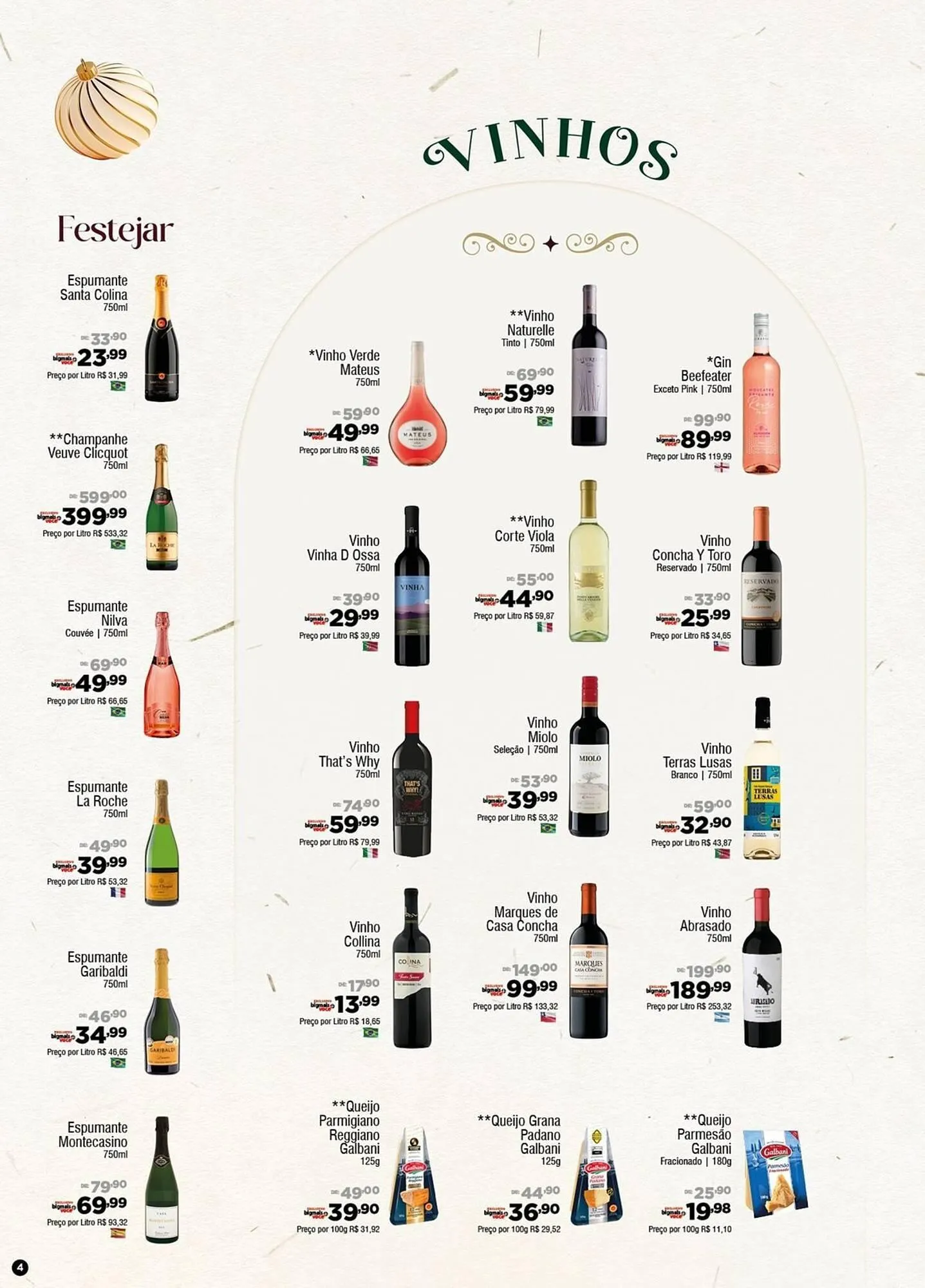 Encarte de Catálogo Big Mais Supermercados 10 de dezembro até 6 de janeiro 2026 - Pagina 4