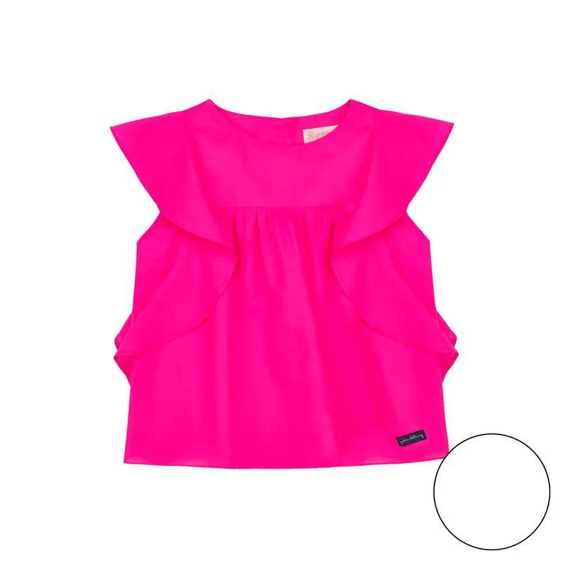 Blusa Infantil Menina Voil Delicate Branca