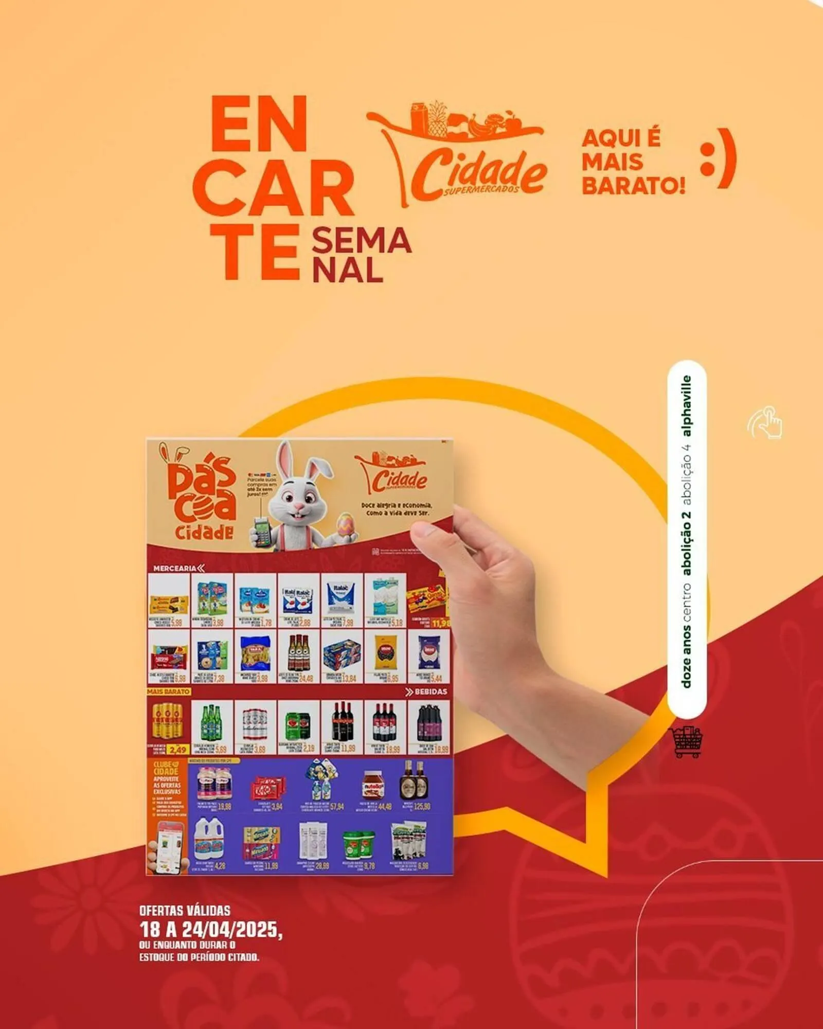 Encarte de Catálogo Cidade Supermercados 18 de abril até 24 de abril 2025 - Pagina 4