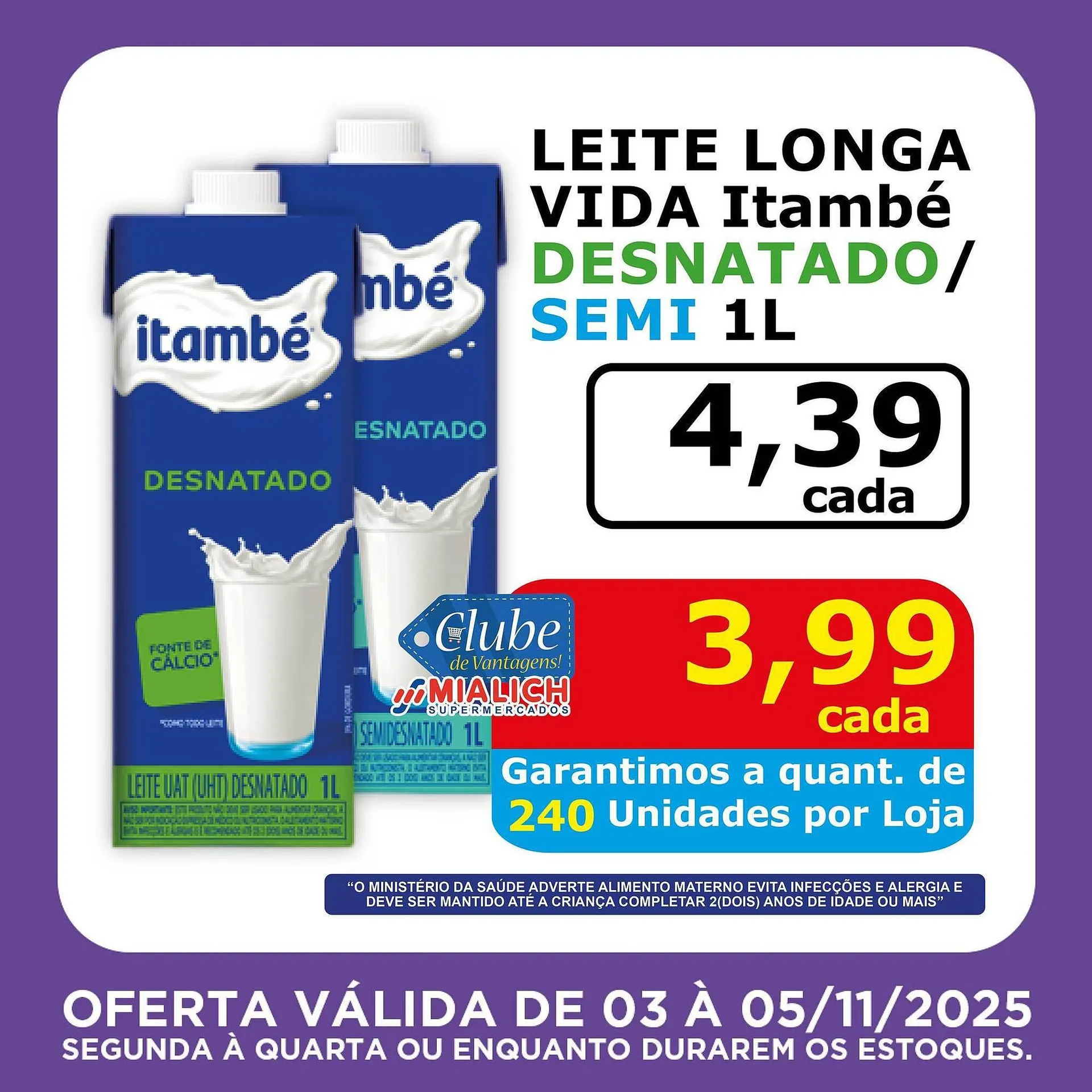 Encarte de Catálogo Mialich Supermercados 3 de novembro até 5 de novembro 2025 - Pagina 5