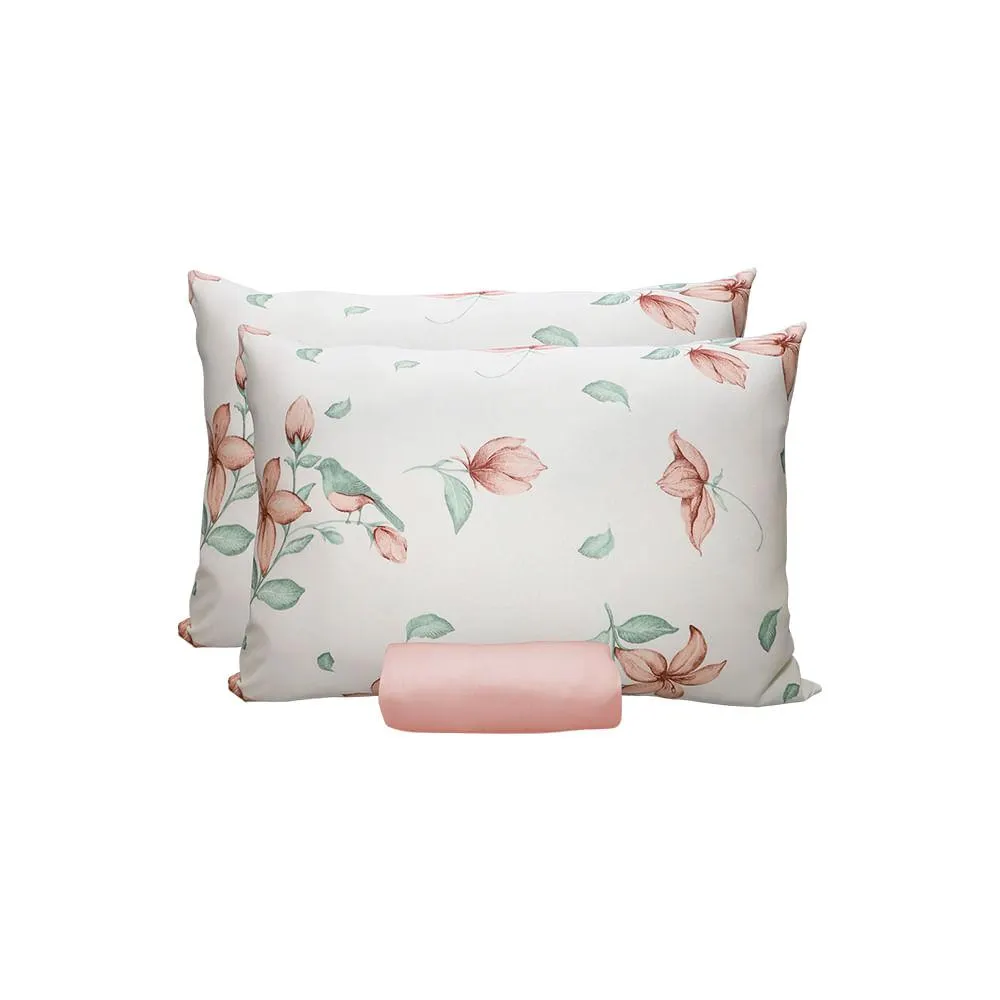 Jogo Cama Queen Doce Vida 70% Algodão Estampa Mendonza Rosa Orquídea 3 Peças 0310310MDO - Portallar