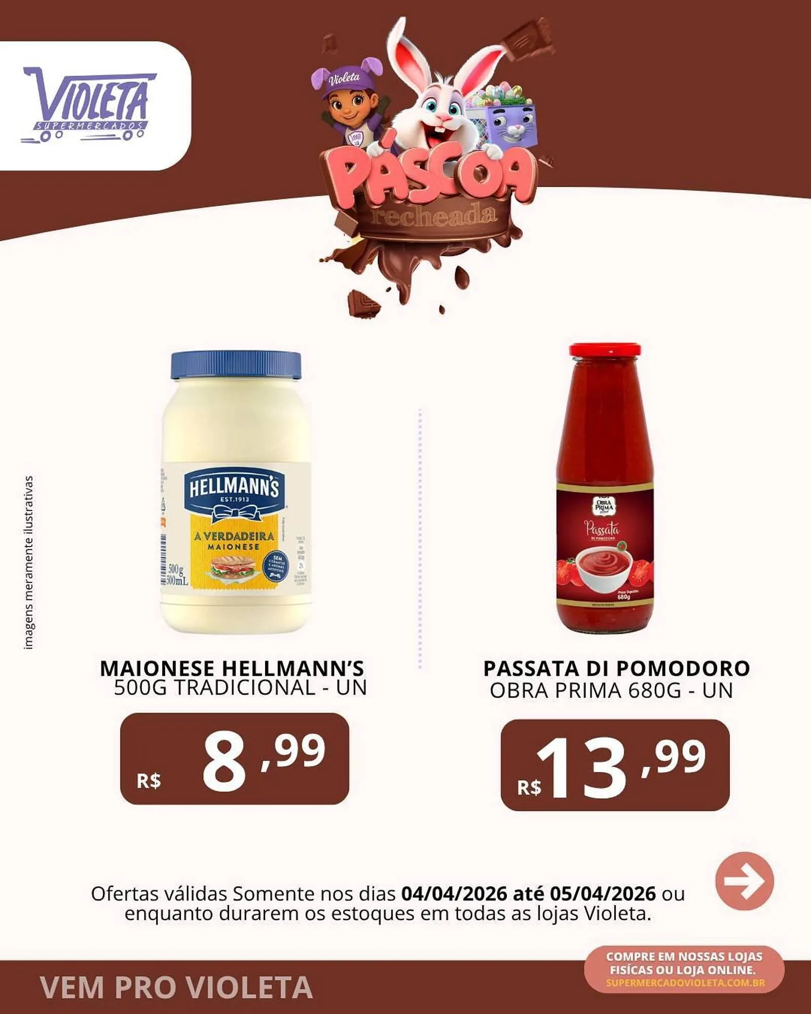 Encarte de Catálogo Violeta Supermercados 4 de abril até 5 de abril 2026 - Pagina 2