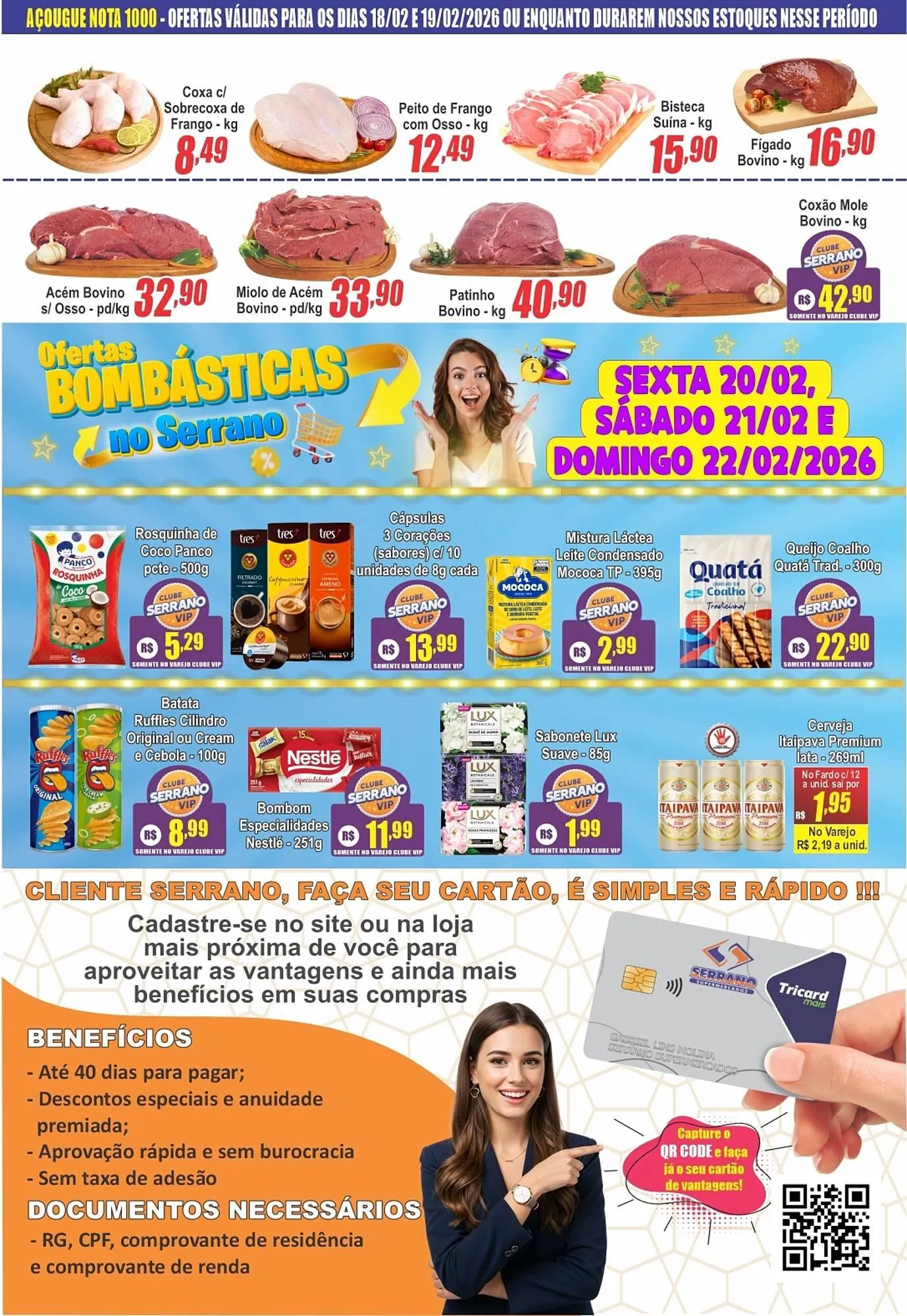 Encarte de Catálogo Serrano Supermercado 18 de fevereiro até 19 de fevereiro 2026 - Pagina 2