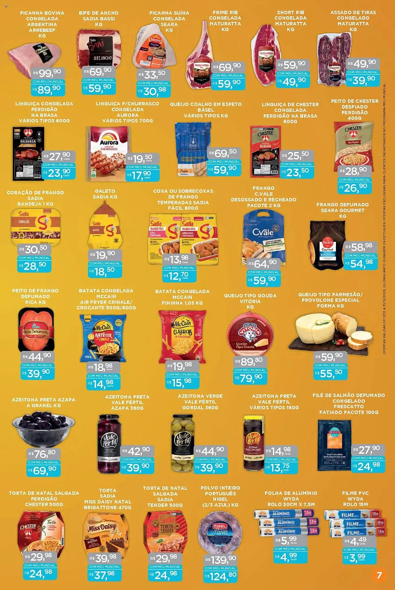 Encarte de Encarte Supermercados Mundial 17 de dezembro até 31 de dezembro 2025 - Pagina 7