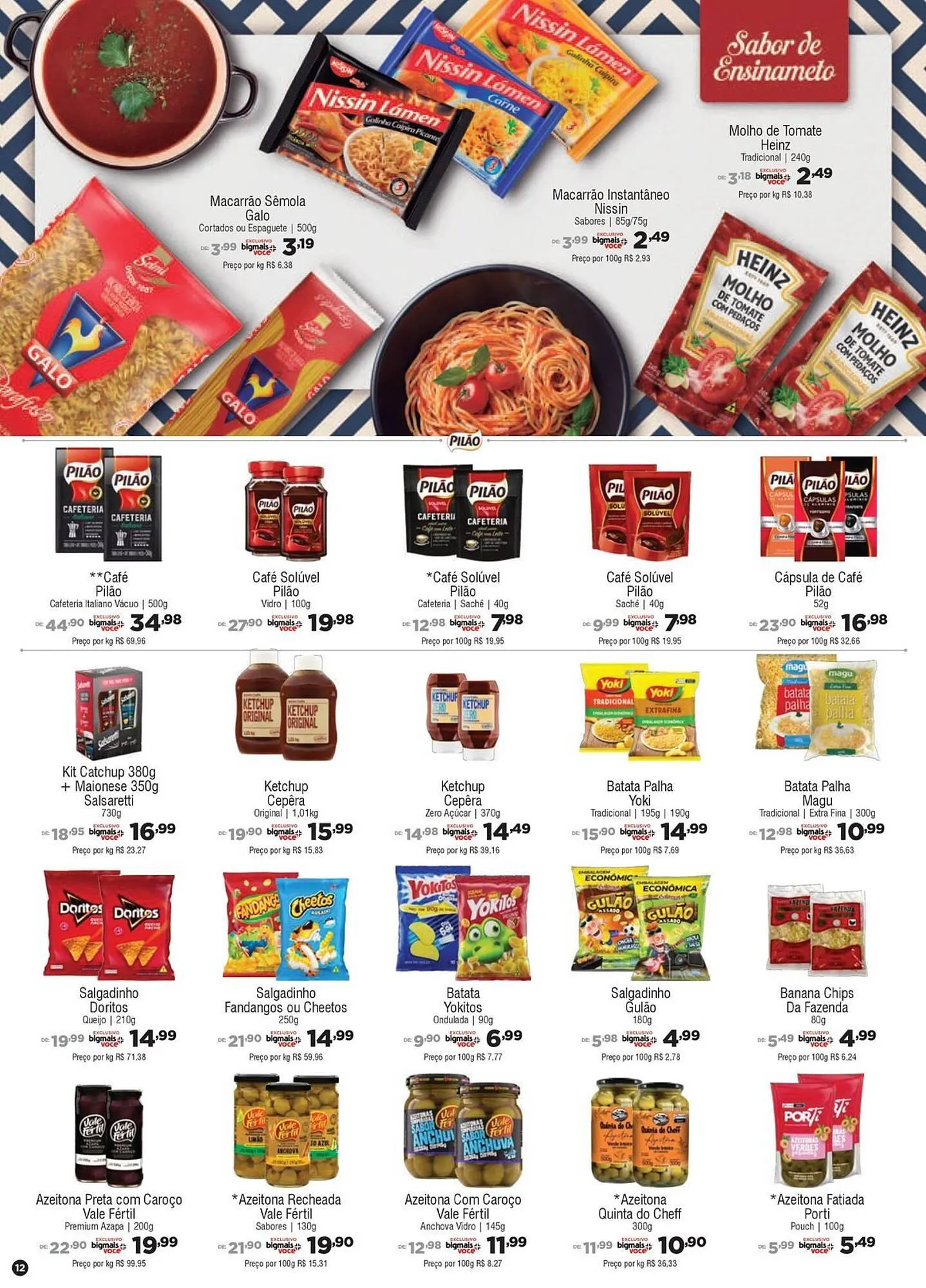 Encarte de Catálogo Big Mais Supermercados 31 de julho até 12 de agosto 2025 - Pagina 12