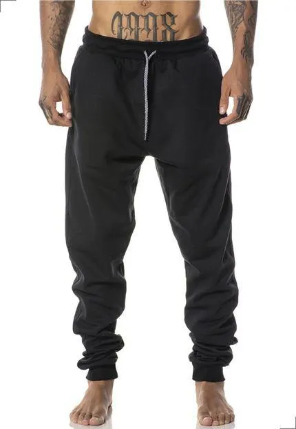 Calça Moletom Masculina Preta Jogger Cargo Conforto Modelo Esportivo Com Bolsos Preto