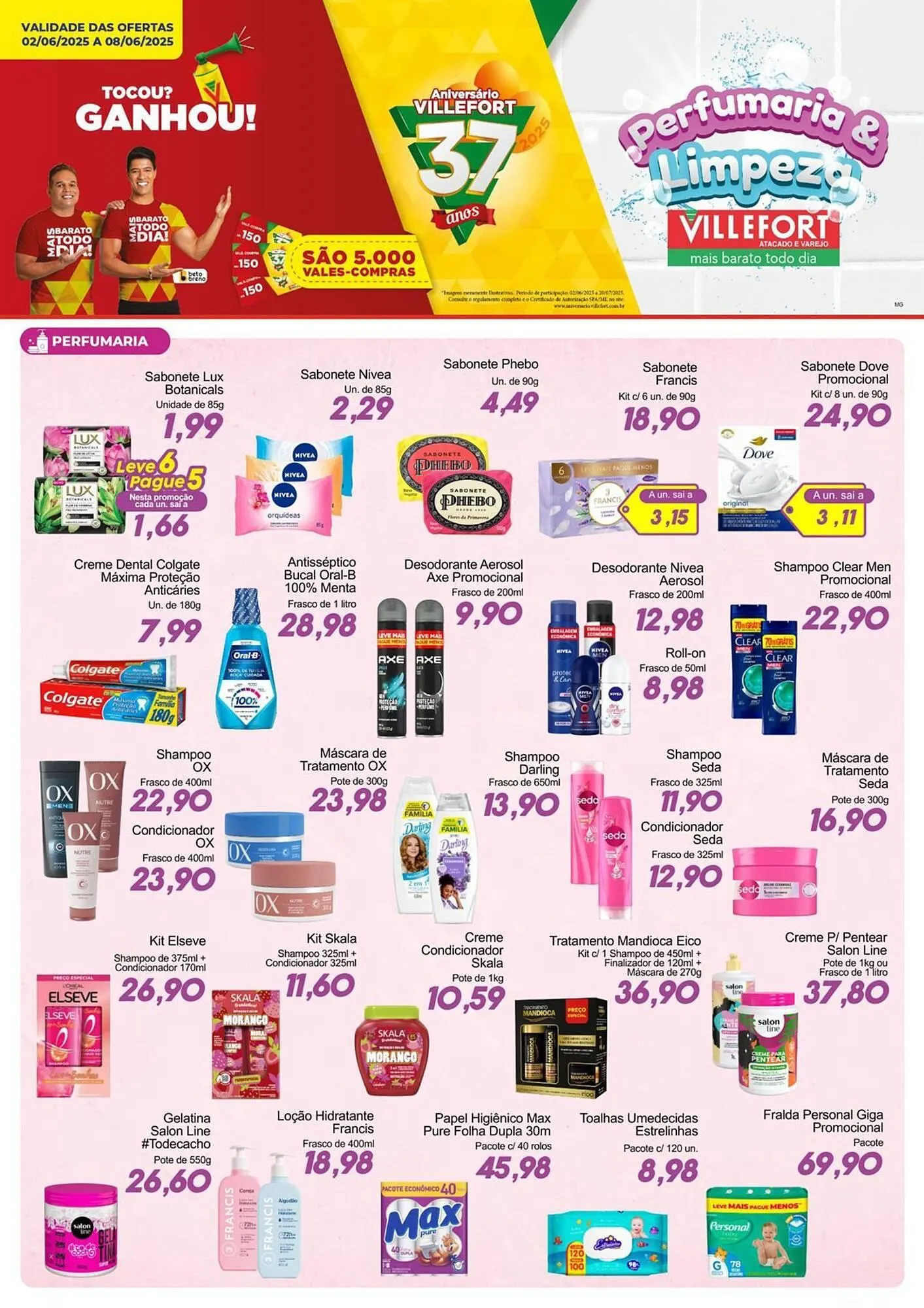 Encarte de Catálogo Villefort Atacadista 2 de junho até 8 de junho 2025 - Pagina 1