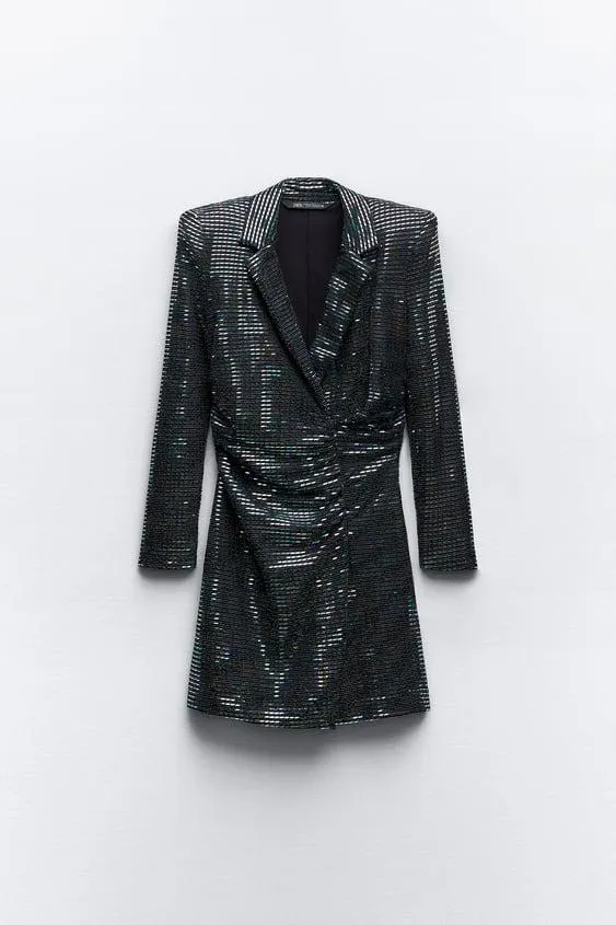 VESTIDO BLAZER COM ESPELHOS