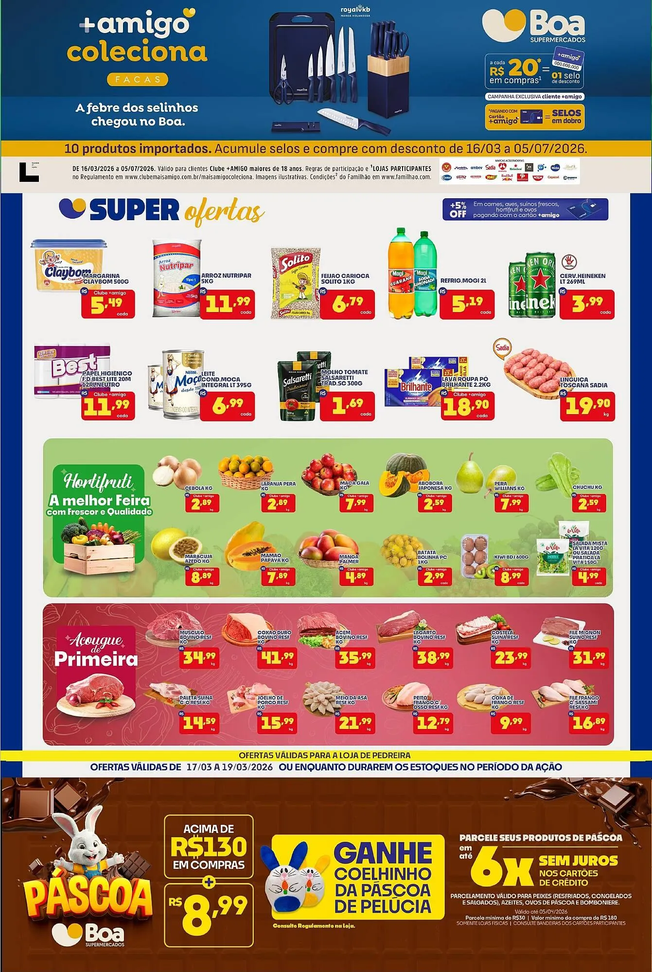 Encarte de Tabloide Boa Supermercados 17 de março até 19 de março 2026 - Pagina 1