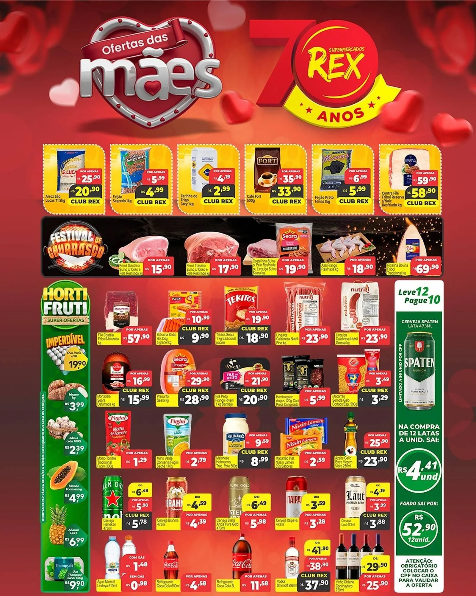 Encarte de Catálogo Supermercados Rex 8 de maio até 14 de maio 2025 - Pagina 1