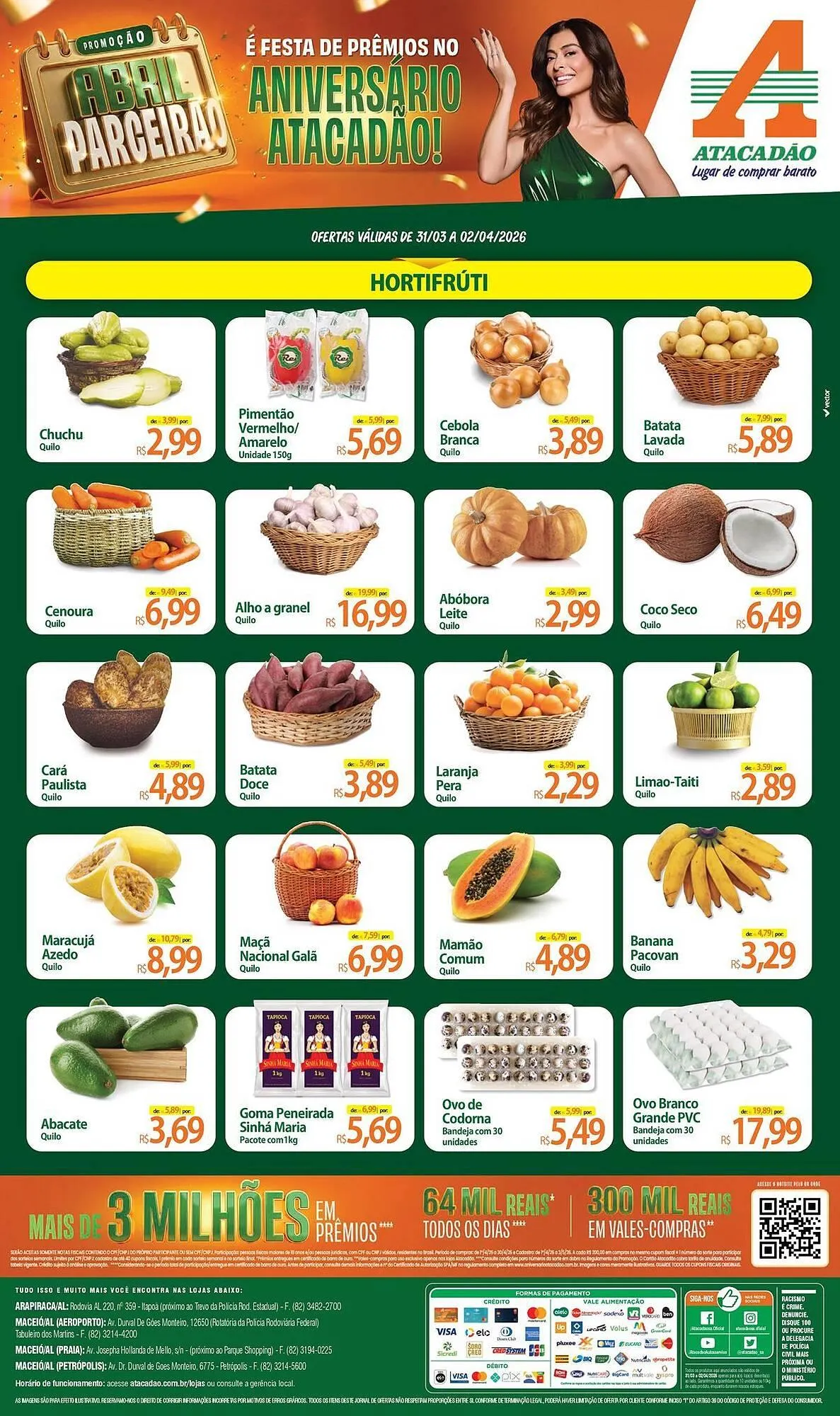 Encarte de Folheto Atacadão 31 de março até 2 de abril 2026 - Pagina 1