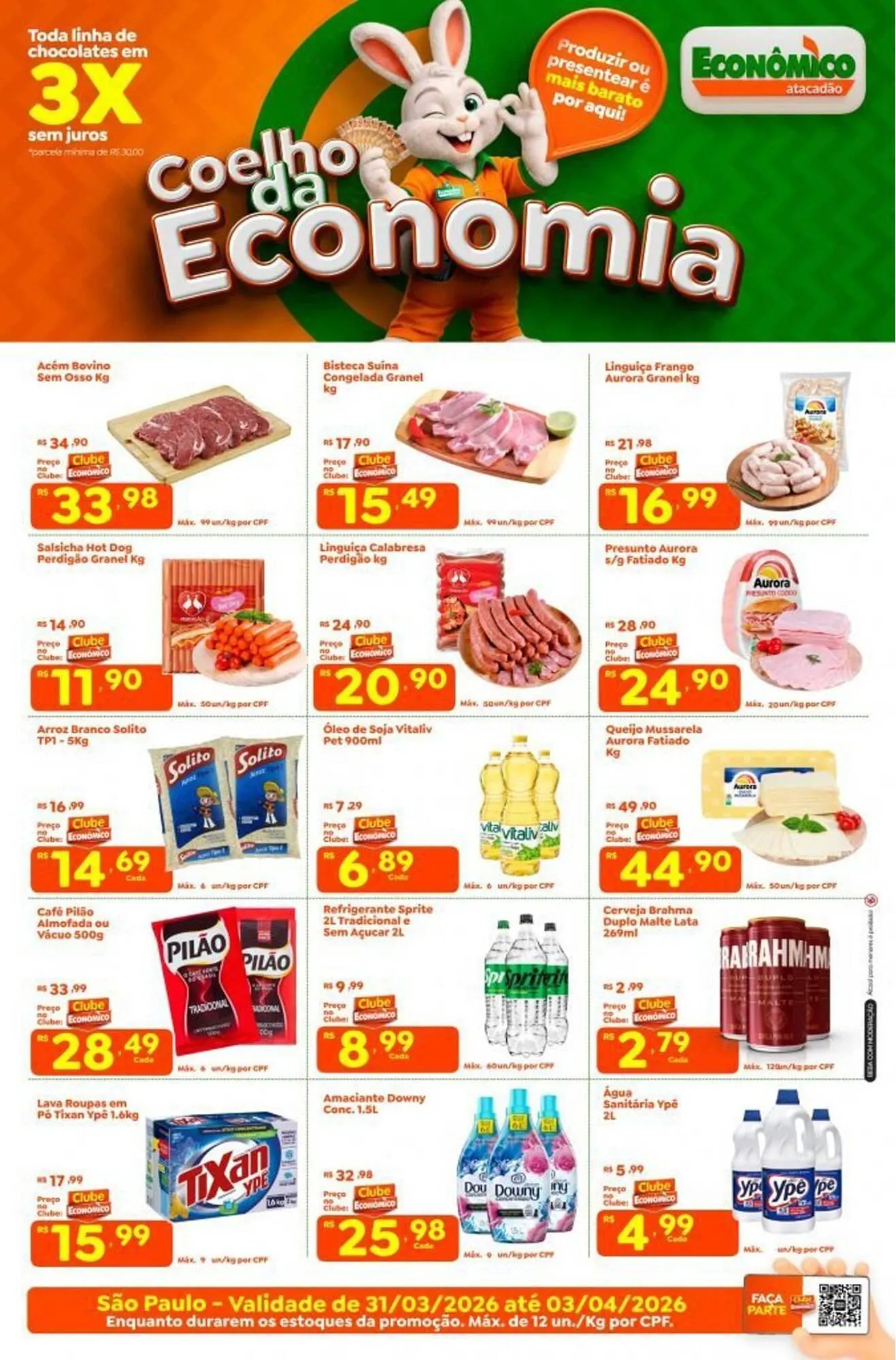 Encarte de Catálogo Econômico Atacadão 31 de março até 3 de abril 2026 - Pagina 1