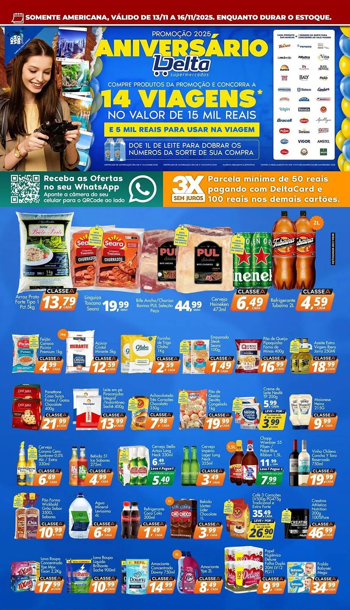 Encarte de Catálogo Delta Supermercados 13 de novembro até 16 de novembro 2025 - Pagina 1