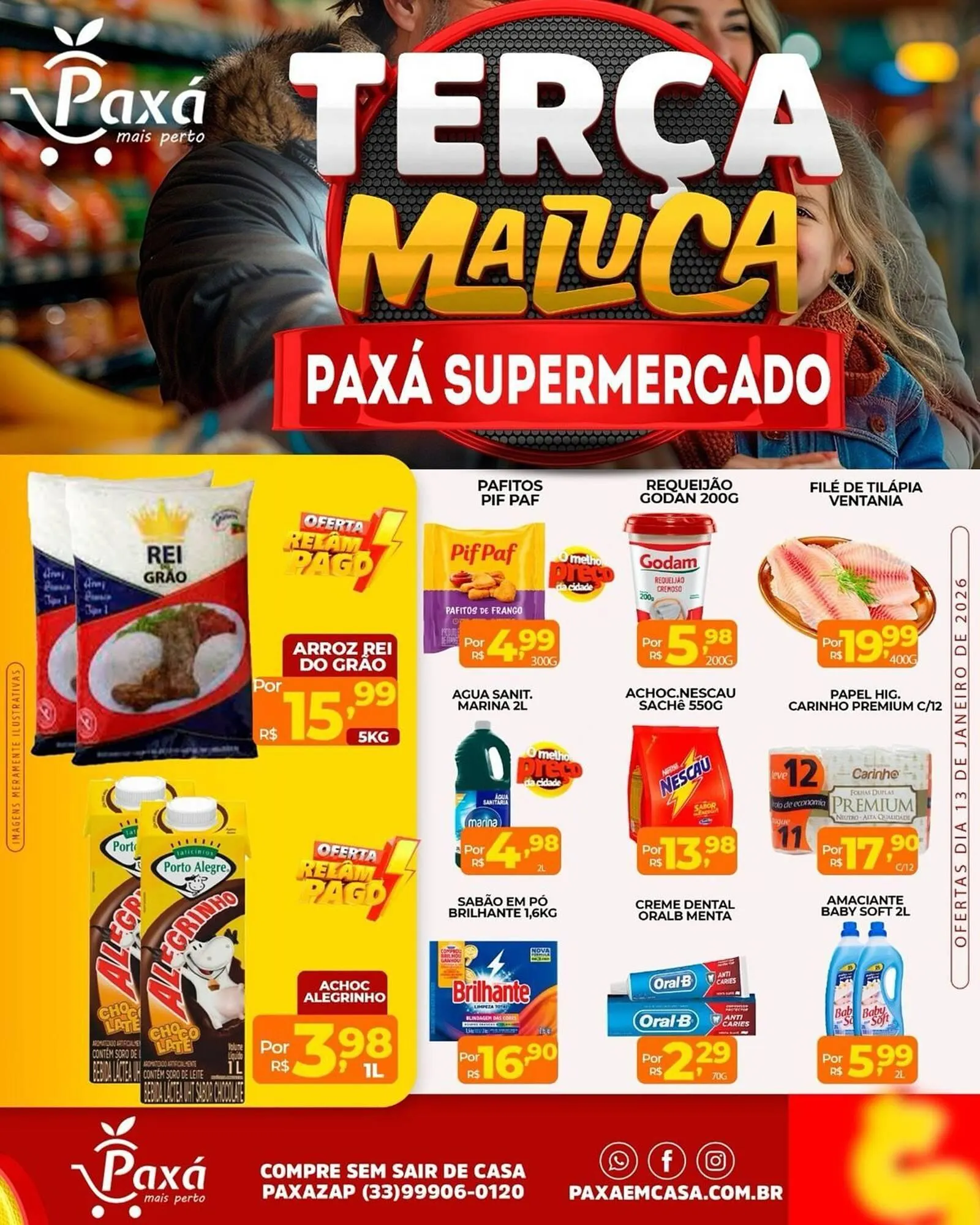 Encarte de Catálogo Paxá Supermercados 13 de janeiro até 13 de janeiro 2026 - Pagina 1