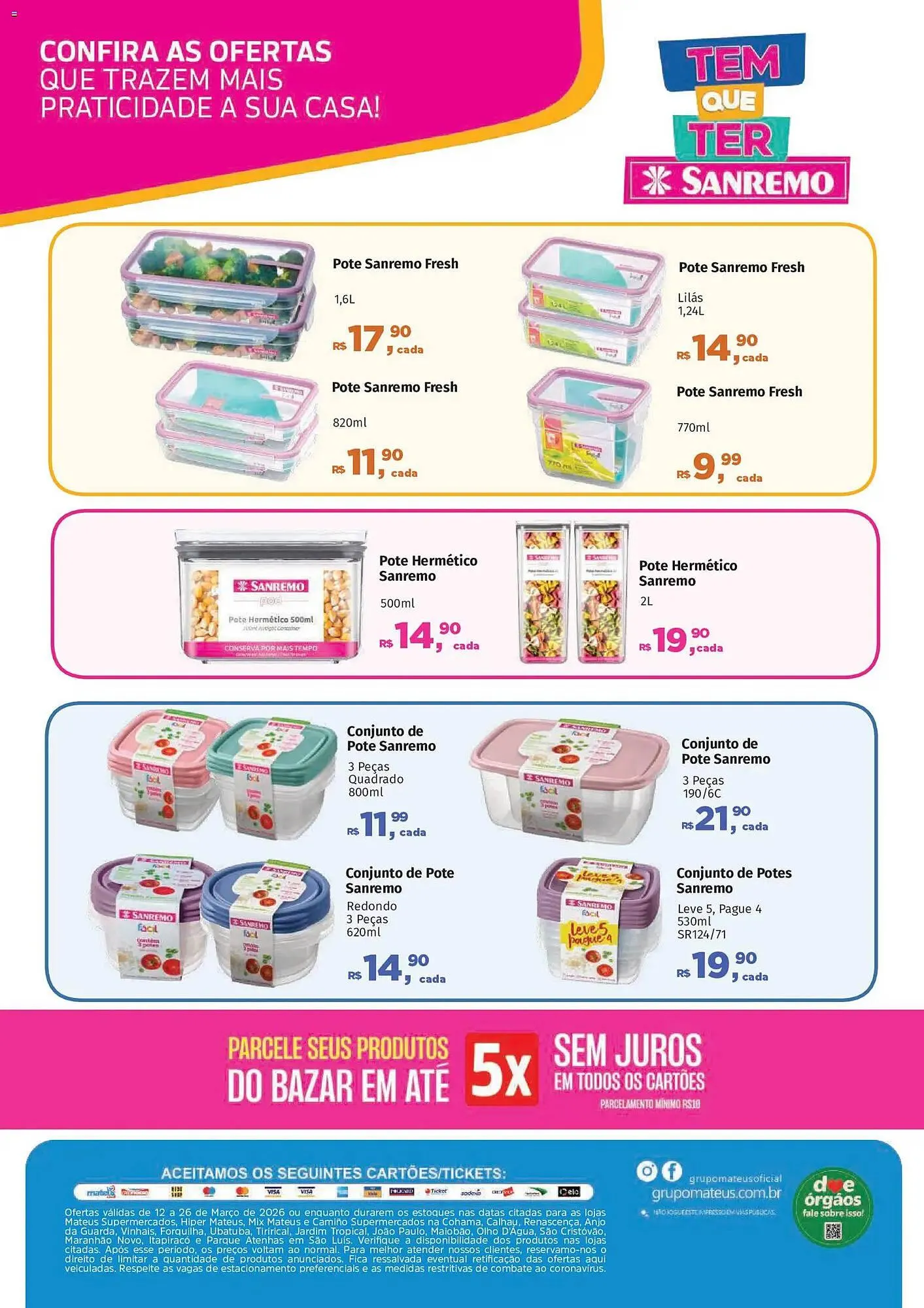 Encarte de Catálogo Supermercados Mateus 12 de março até 26 de março 2026 - Pagina 2