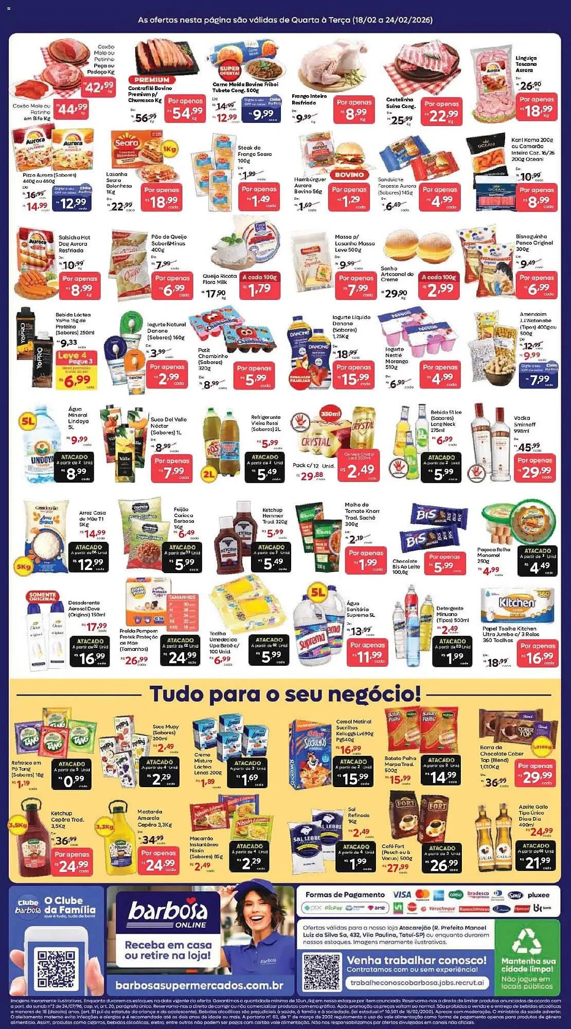 Encarte de Tabloide Barbosa Supermercados 18 de fevereiro até 24 de fevereiro 2026 - Pagina 2