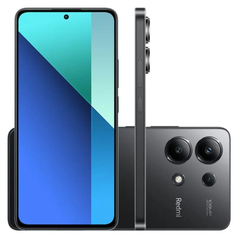 Celular Xiaomi Redmi Note 13 4G 8 256GB - CX387PRE Preto Quadriband