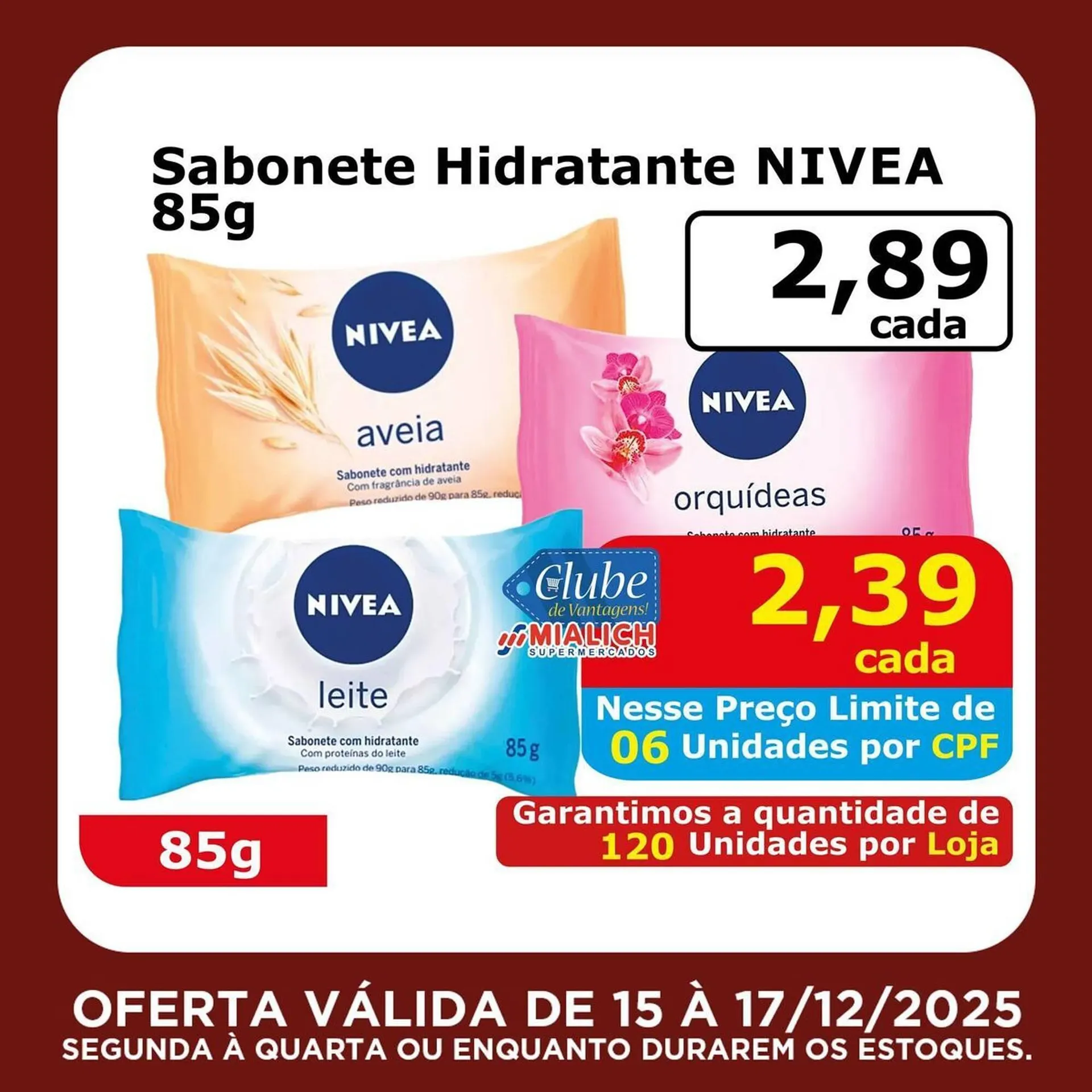 Encarte de Catálogo Mialich Supermercados 15 de dezembro até 17 de dezembro 2025 - Pagina 1