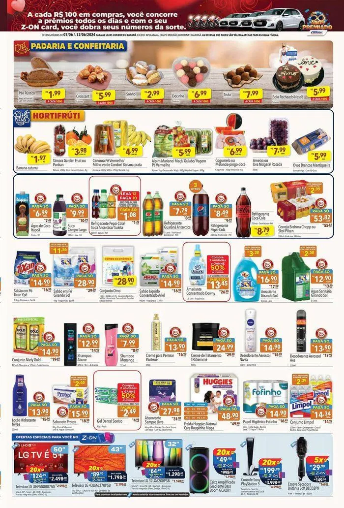 Encarte de Ofertas Supermercados Condor 10 de junho até 12 de junho 2024 - Pagina 3