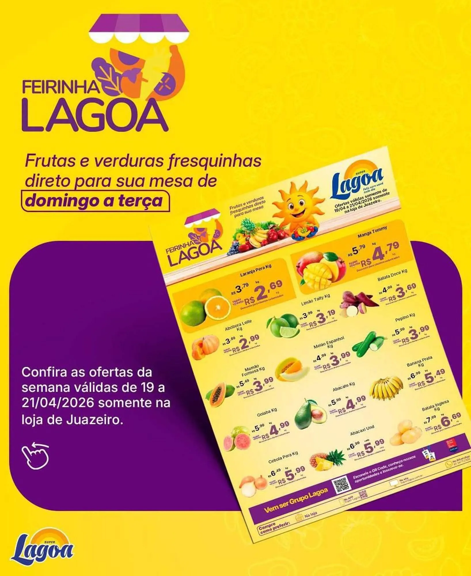 Encarte de Encarte Super Lagoa 19 de abril até 21 de abril 2026 - Pagina 1