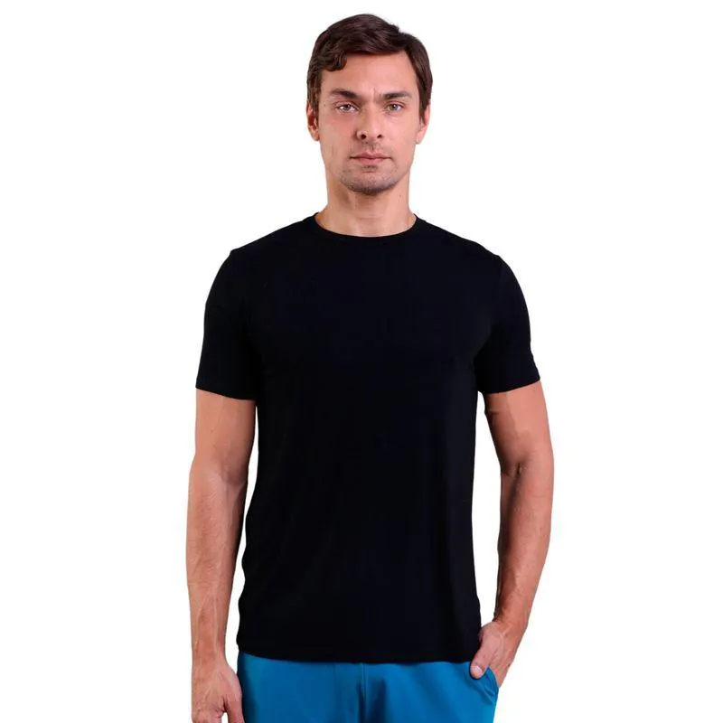 Camiseta Masculina Manga Curta Visco Trendz Preto