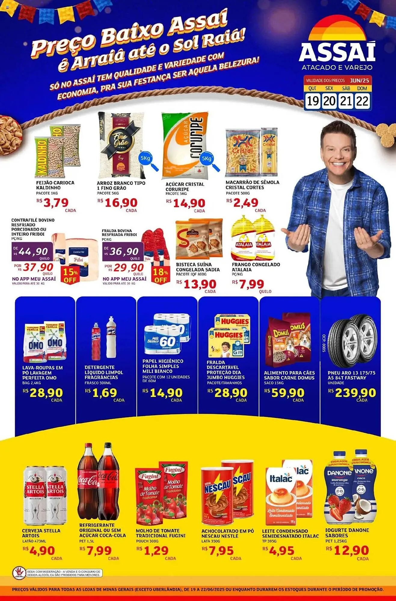 Encarte de Catálogo Assaí Atacadista 19 de junho até 22 de junho 2025 - Pagina 1