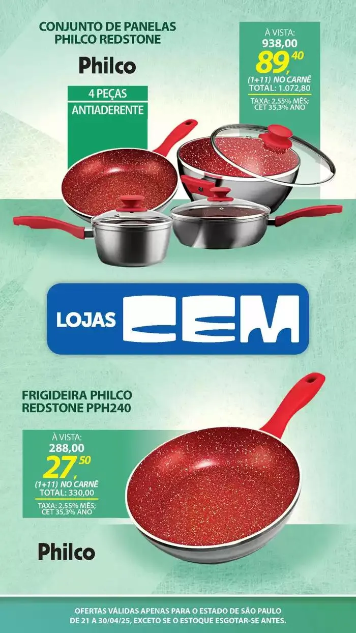 Encarte de Encarte Lojas Cem 18 de abril até 30 de abril 2025 - Pagina 77