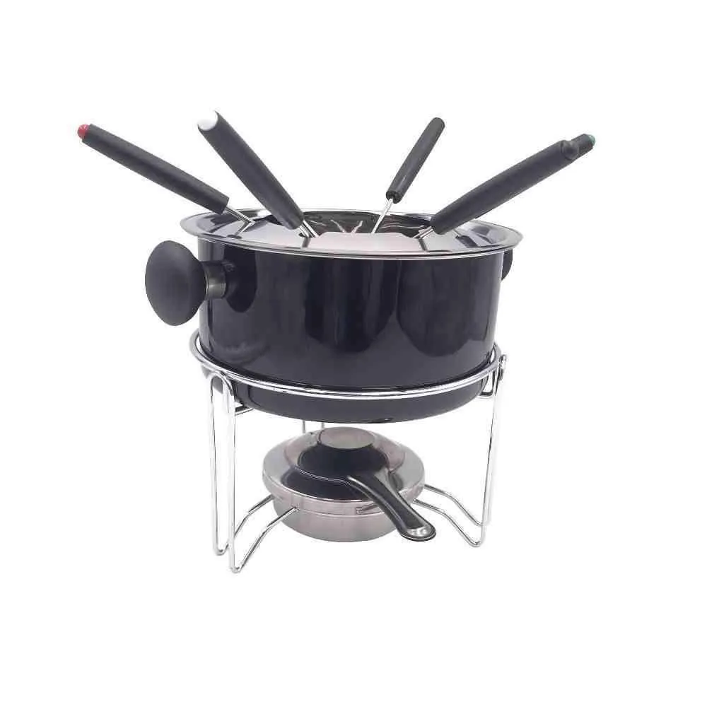Jogo De Fondue Preto Havan Casa - 11 Peças