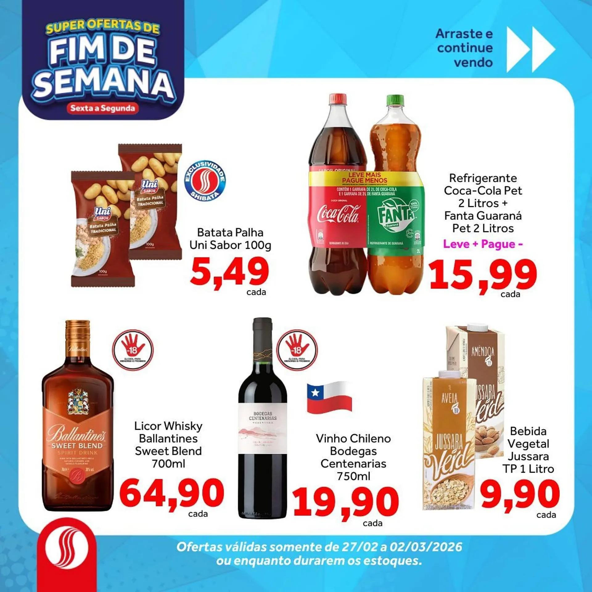 Encarte de Folheto Shibata Supermercados 27 de fevereiro até 2 de março 2026 - Pagina 3