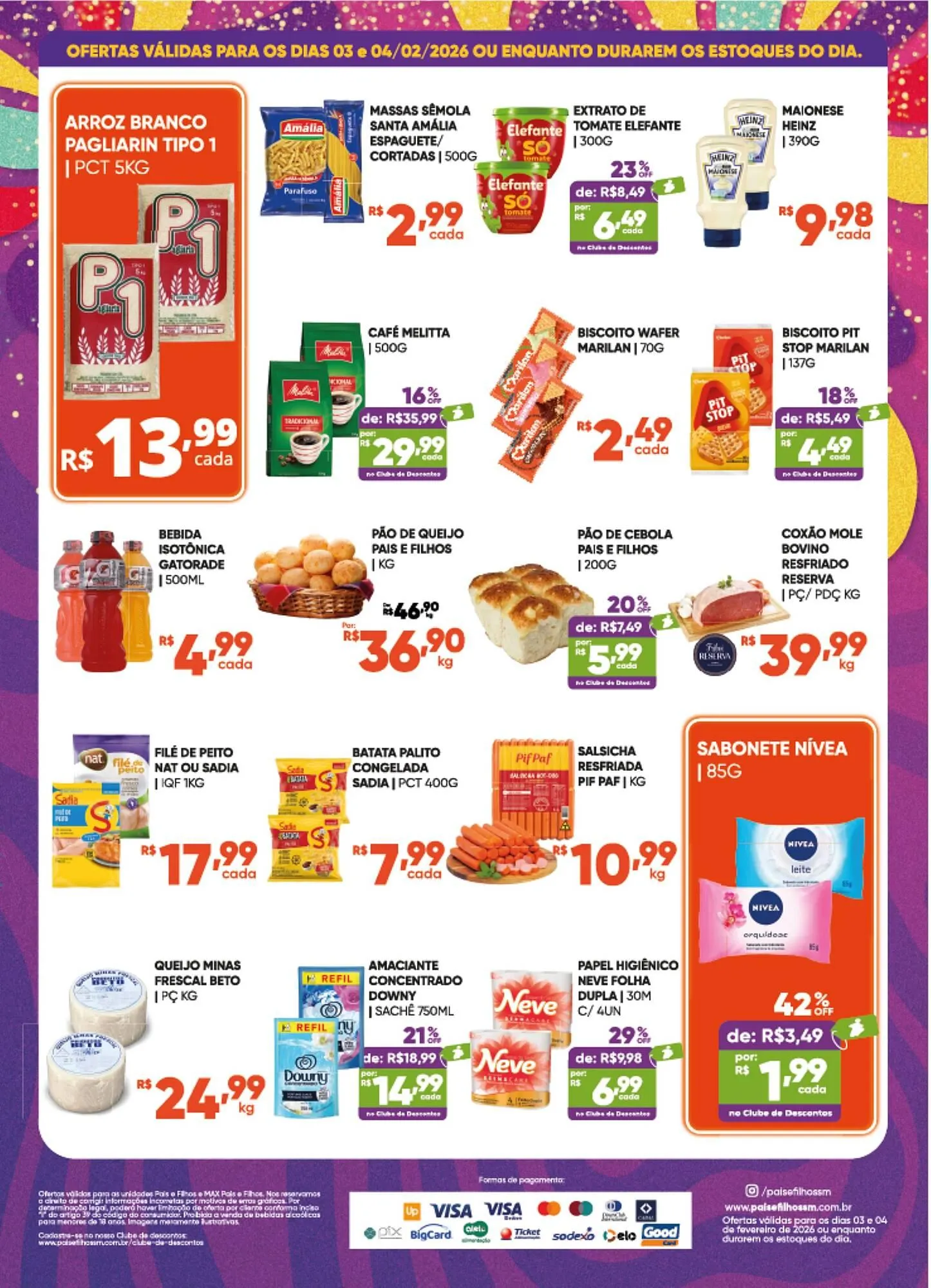 Encarte de Catálogo Pais e Filhos Supermercados 3 de fevereiro até 4 de fevereiro 2026 - Pagina 2
