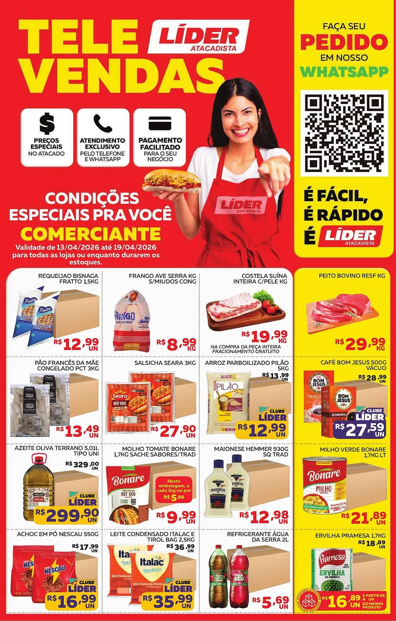 Encarte de Encarte Lider Atacadista 13 de abril até 19 de abril 2026 - Pagina 1