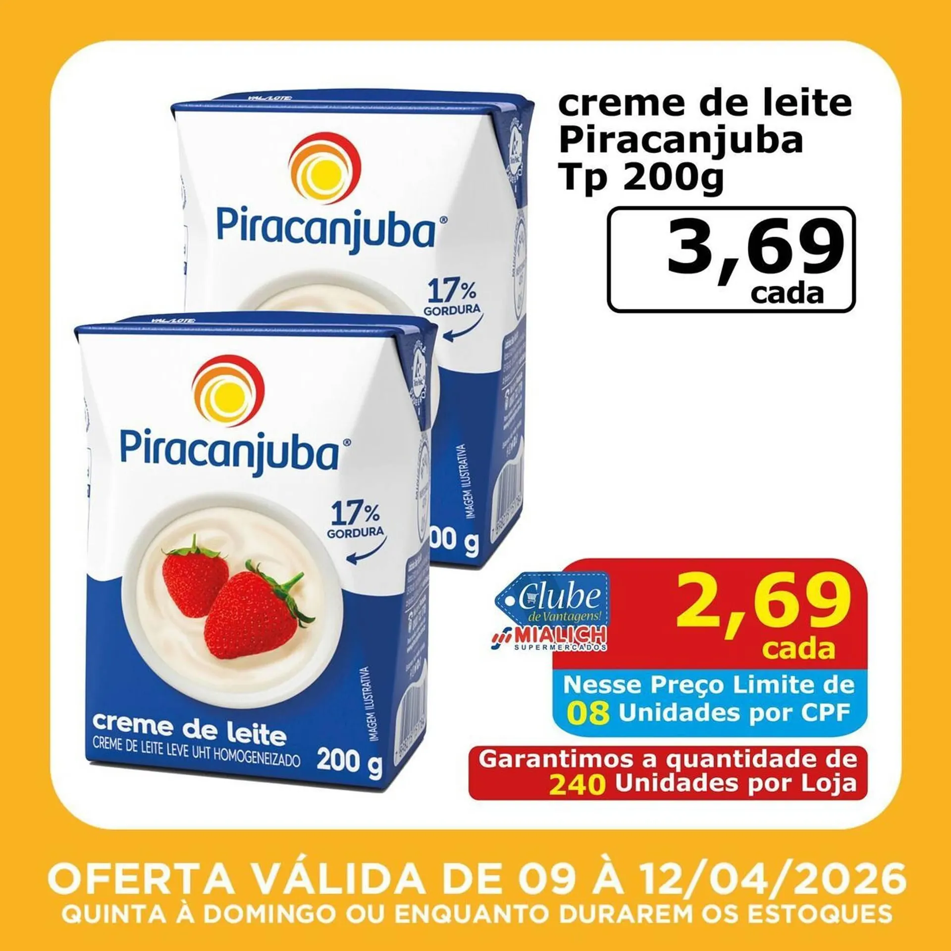 Encarte de Catálogo Mialich Supermercados 9 de abril até 12 de abril 2026 - Pagina 8