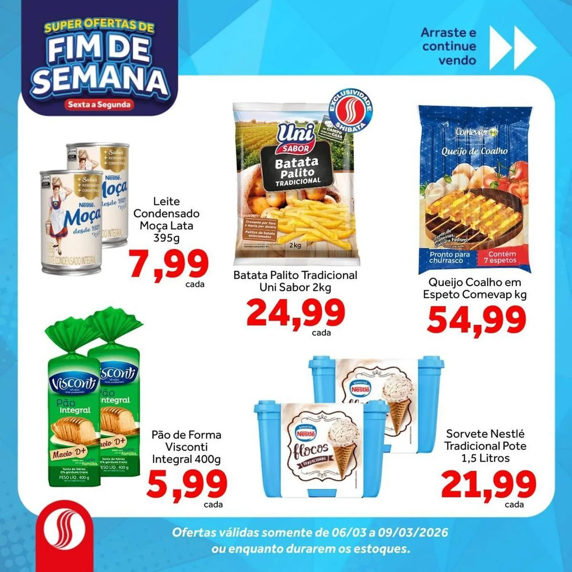 Encarte de Folheto Shibata Supermercados 6 de março até 9 de março 2026 - Pagina 4