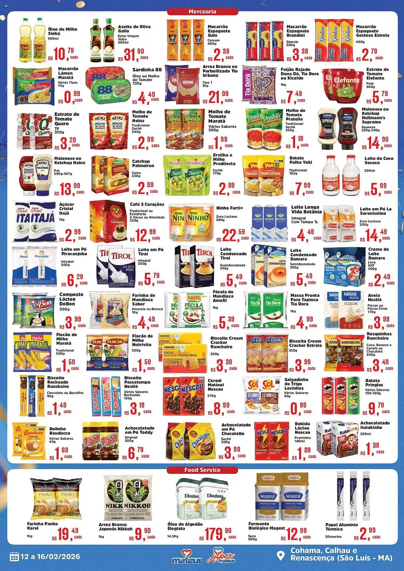 Encarte de Catálogo Supermercados Mateus 12 de fevereiro até 16 de fevereiro 2026 - Pagina 3