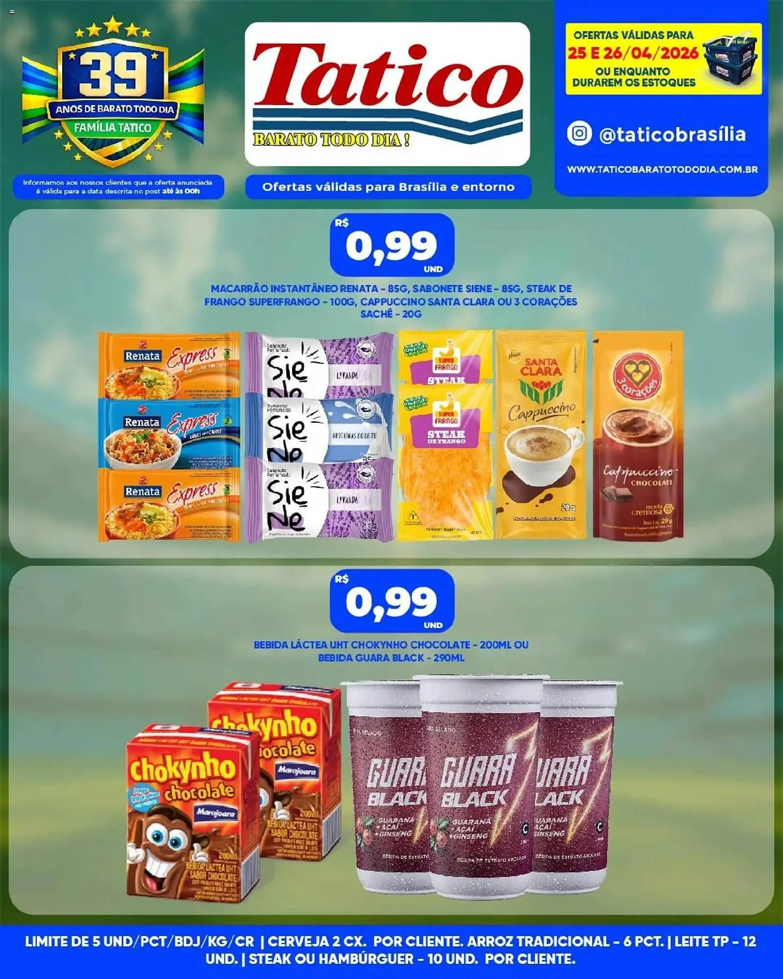 Encarte de Tabloide Tatico 25 de abril até 26 de abril 2026 - Pagina 1