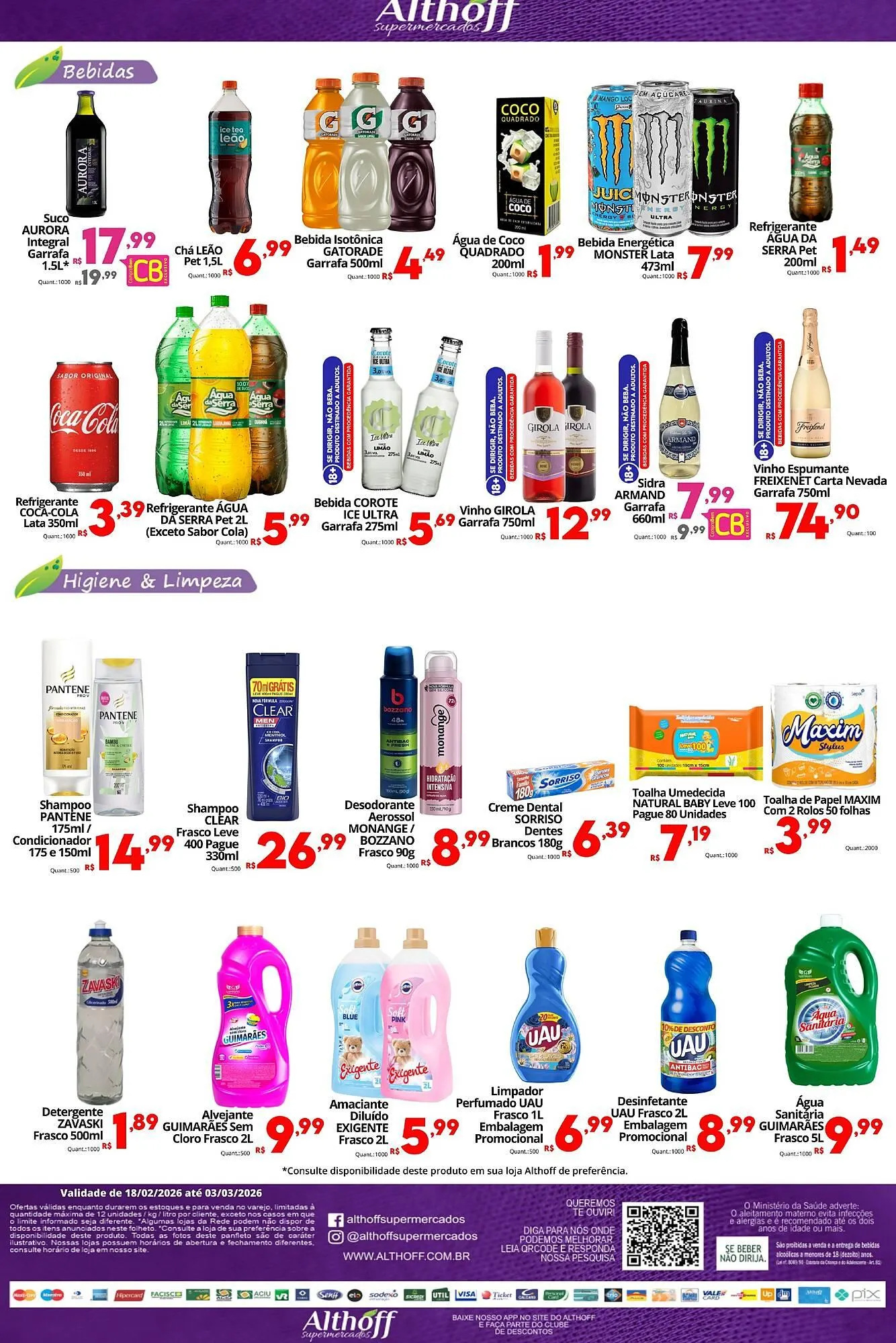 Encarte de Encarte Althoff Supermercados 18 de fevereiro até 3 de março 2026 - Pagina 5