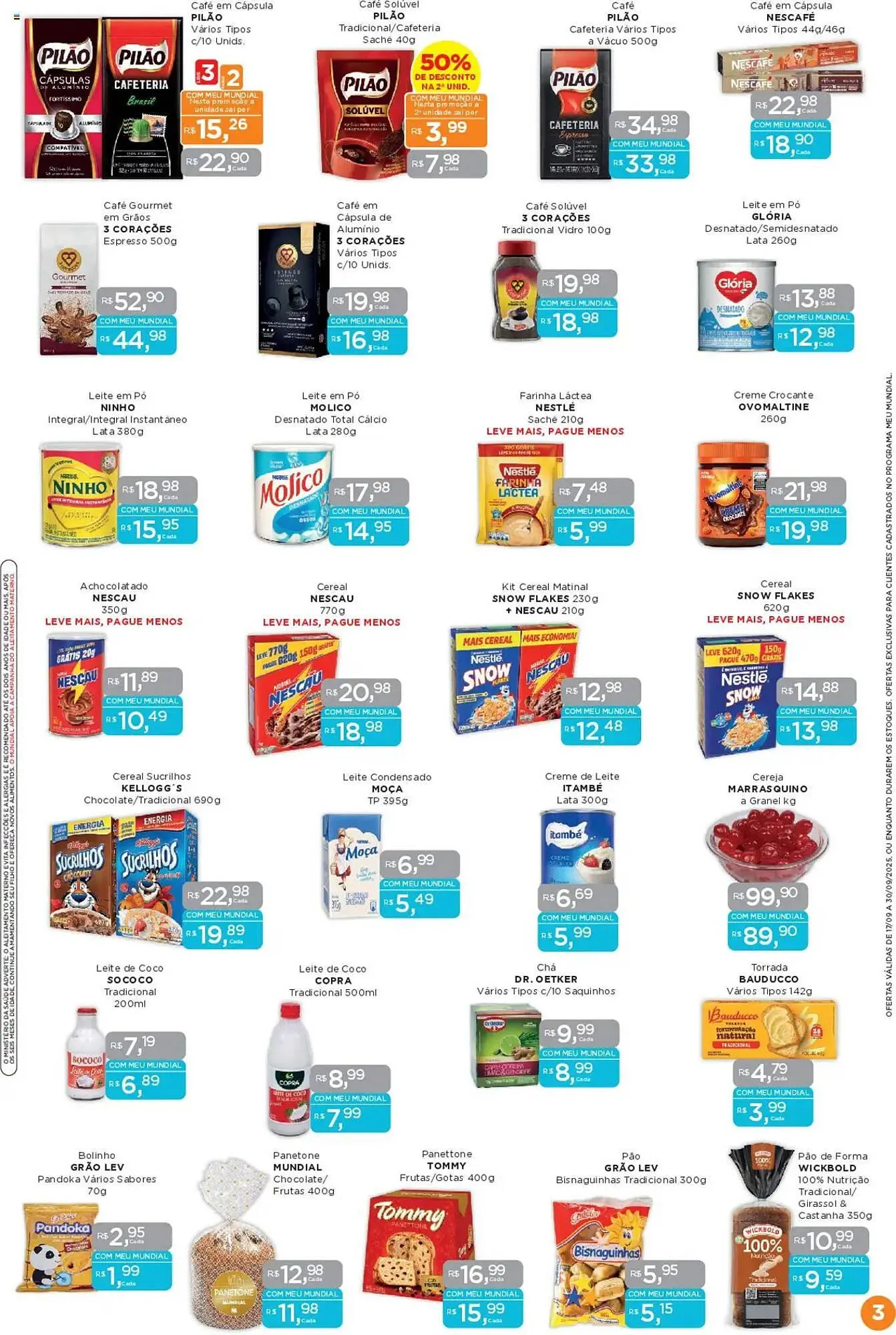 Encarte de Encarte Supermercados Mundial 17 de setembro até 30 de setembro 2025 - Pagina 3