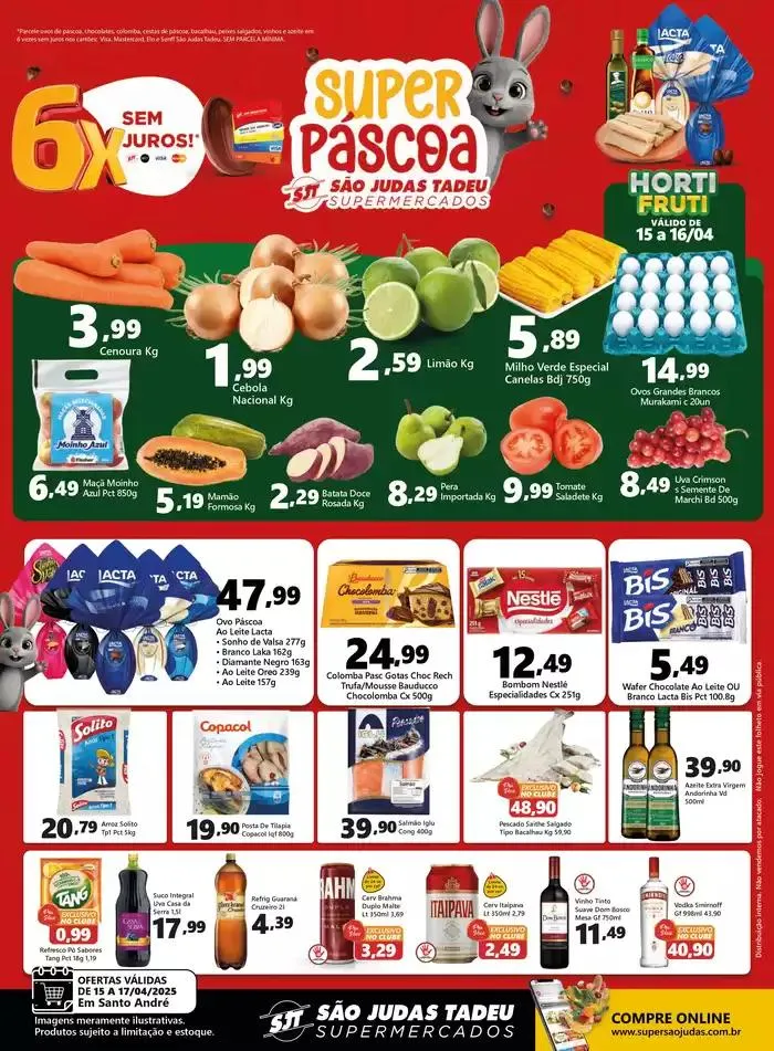 Encarte de FOLHETO OFERTA STO ANDRÉ 15 de abril até 17 de abril 2025 - Pagina 1