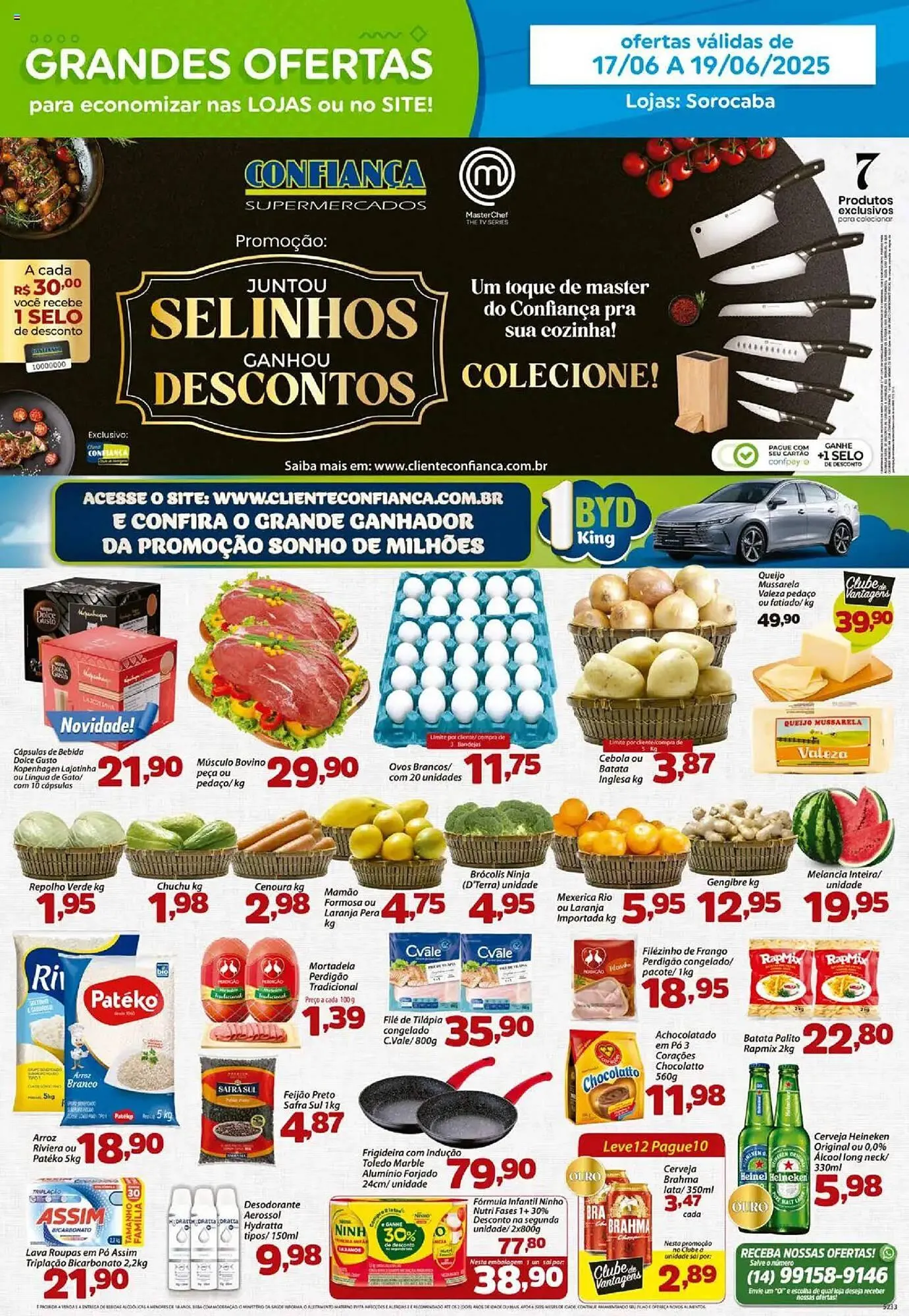 Encarte de Catálogo Confiança Supermercados 17 de junho até 19 de junho 2025 - Pagina 1