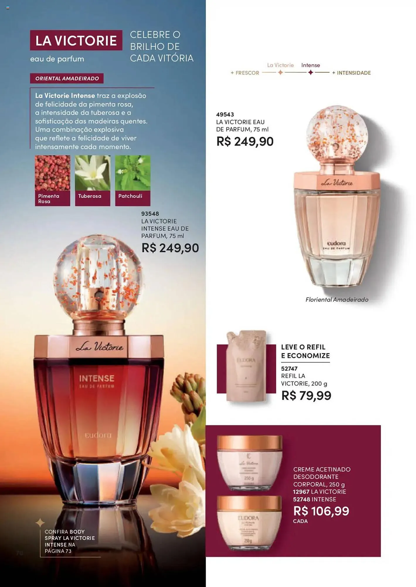 Encarte de Catálogo Eudora 8 de setembro até 3 de outubro 2025 - Pagina 70