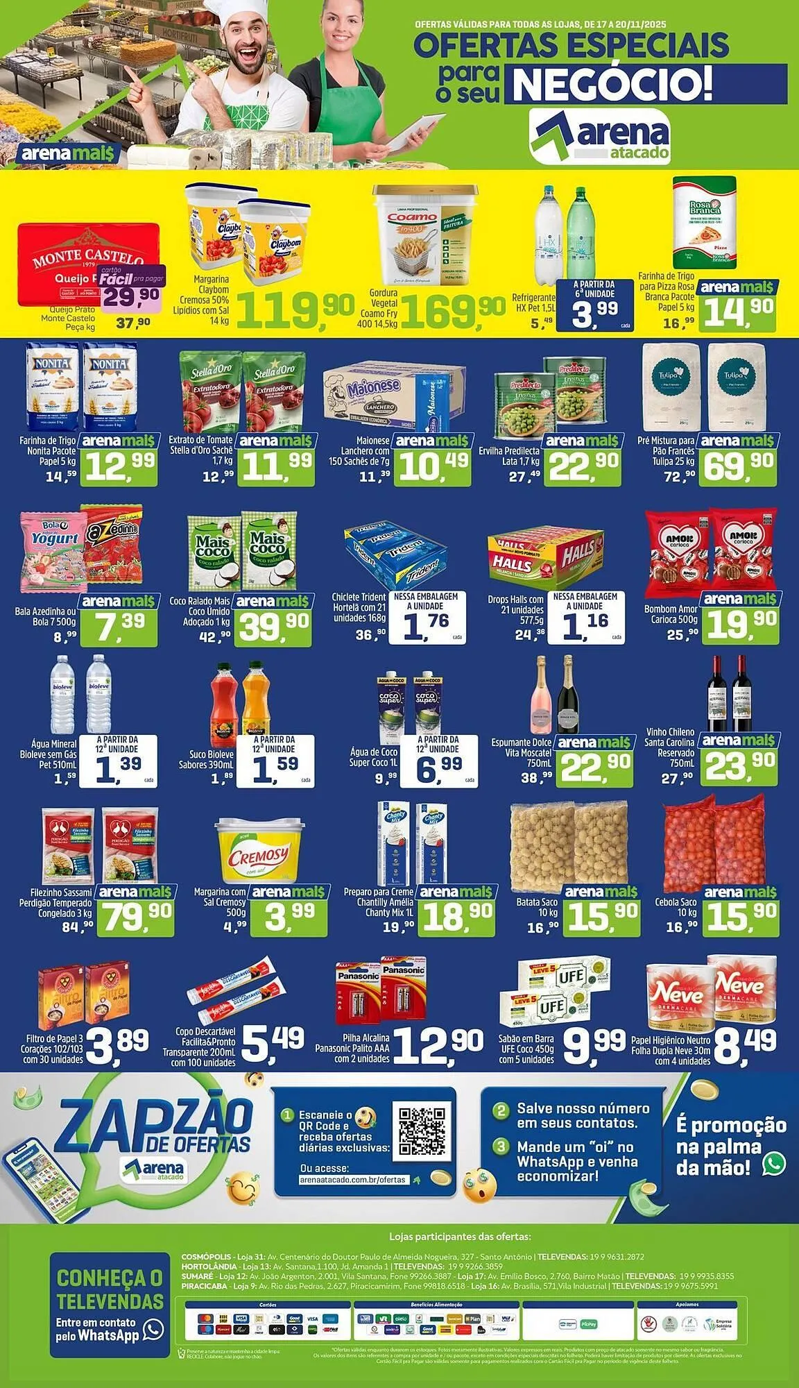 Encarte de Folheto Arena Atacado 17 de novembro até 20 de novembro 2025 - Pagina 1