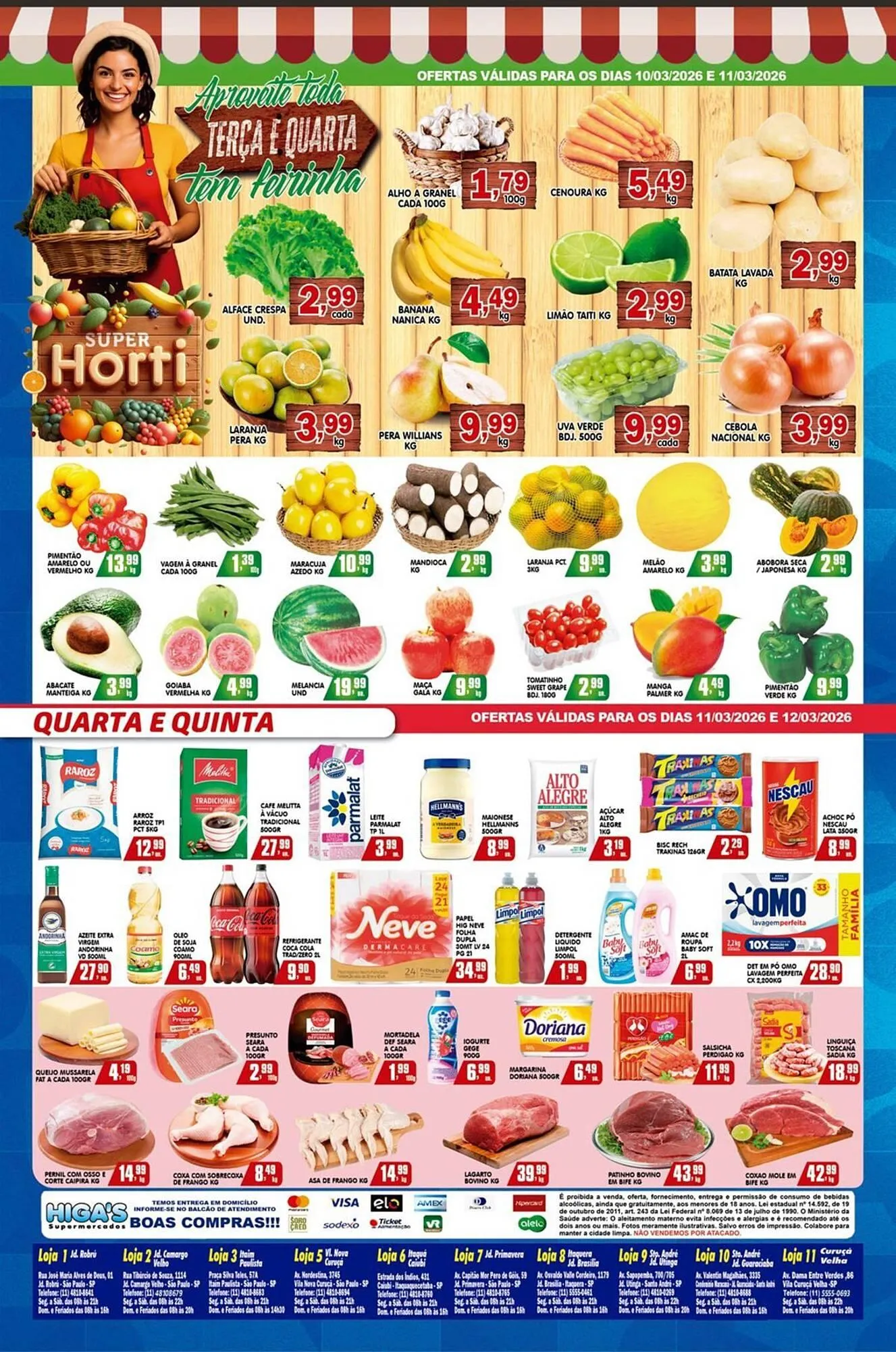 Encarte de Folheto Higa's Supermercado 11 de março até 17 de março 2026 - Pagina 3