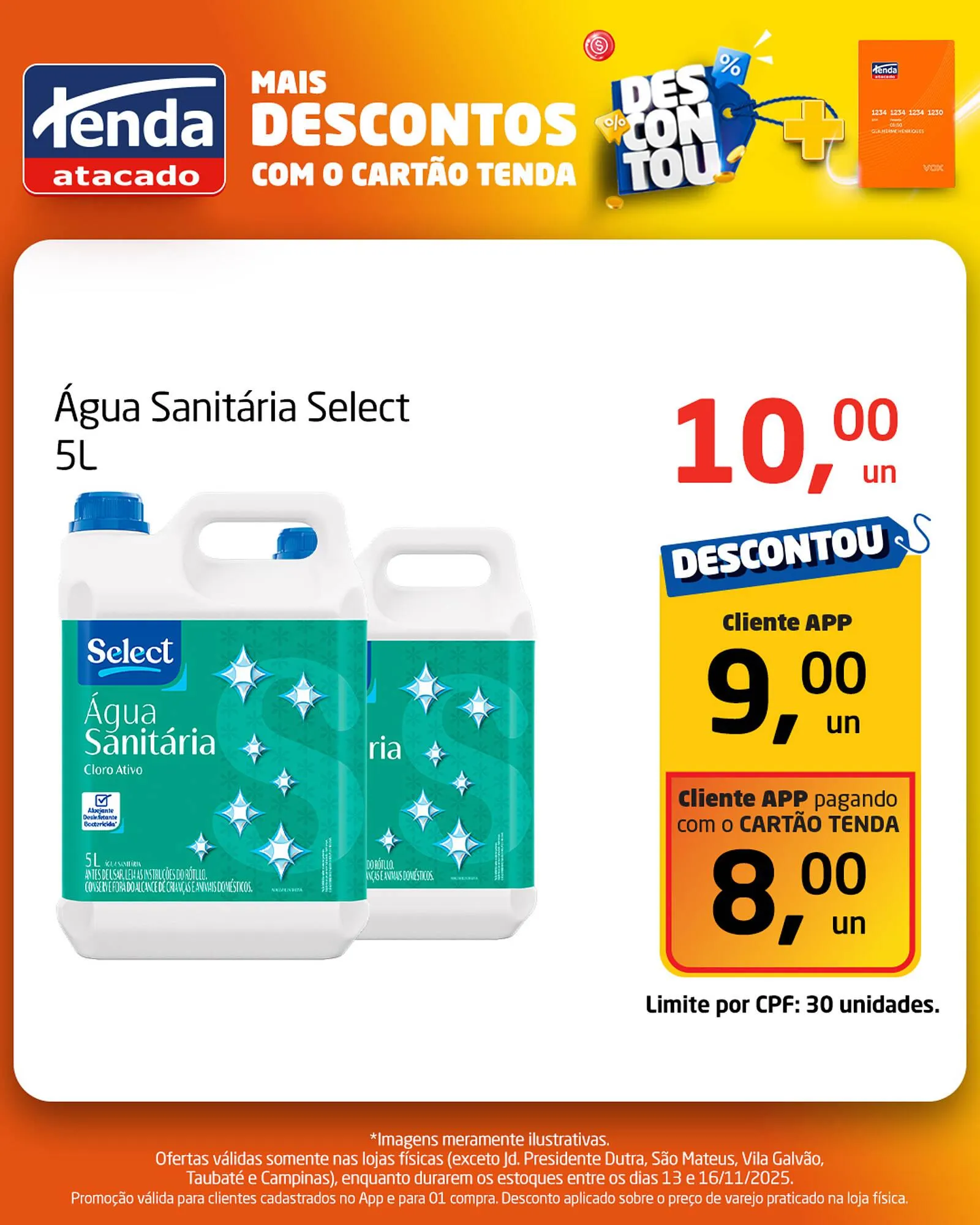 Encarte de Folheto Tenda Atacado 13 de novembro até 16 de novembro 2025 - Pagina 1