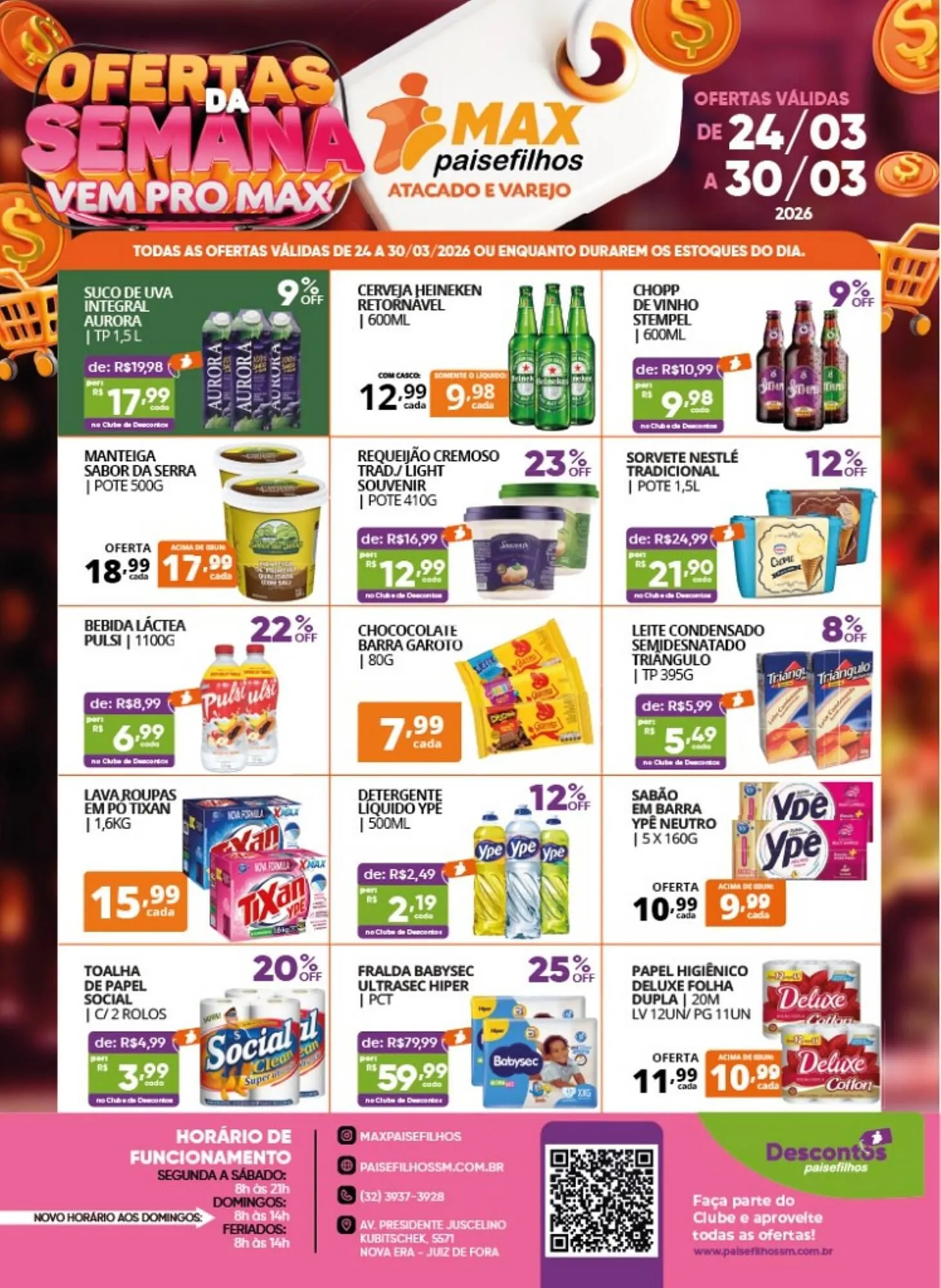 Encarte de Catálogo Pais e Filhos Supermercados 24 de março até 30 de março 2026 - Pagina 2