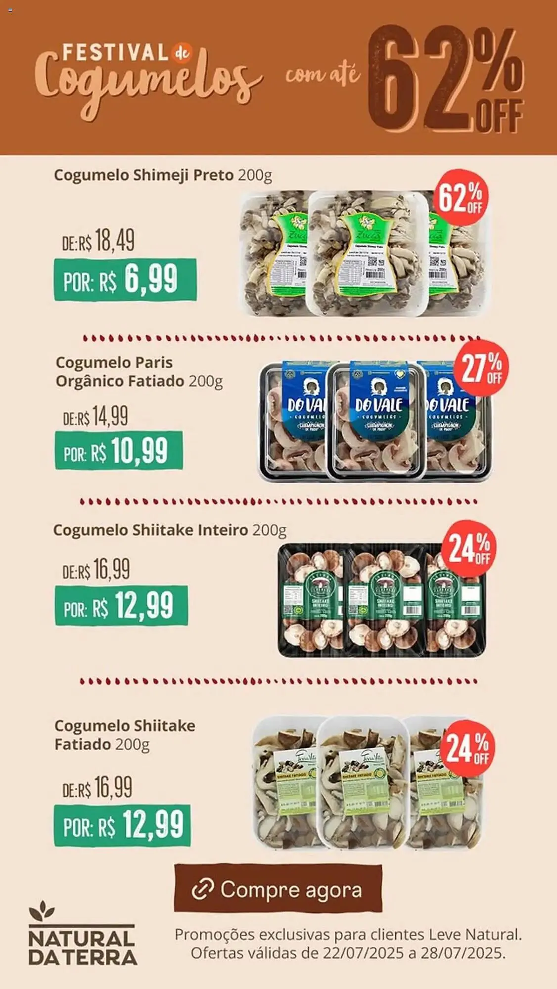 Encarte de Catálogo Natural da Terra 22 de julho até 28 de julho 2025 - Pagina 1