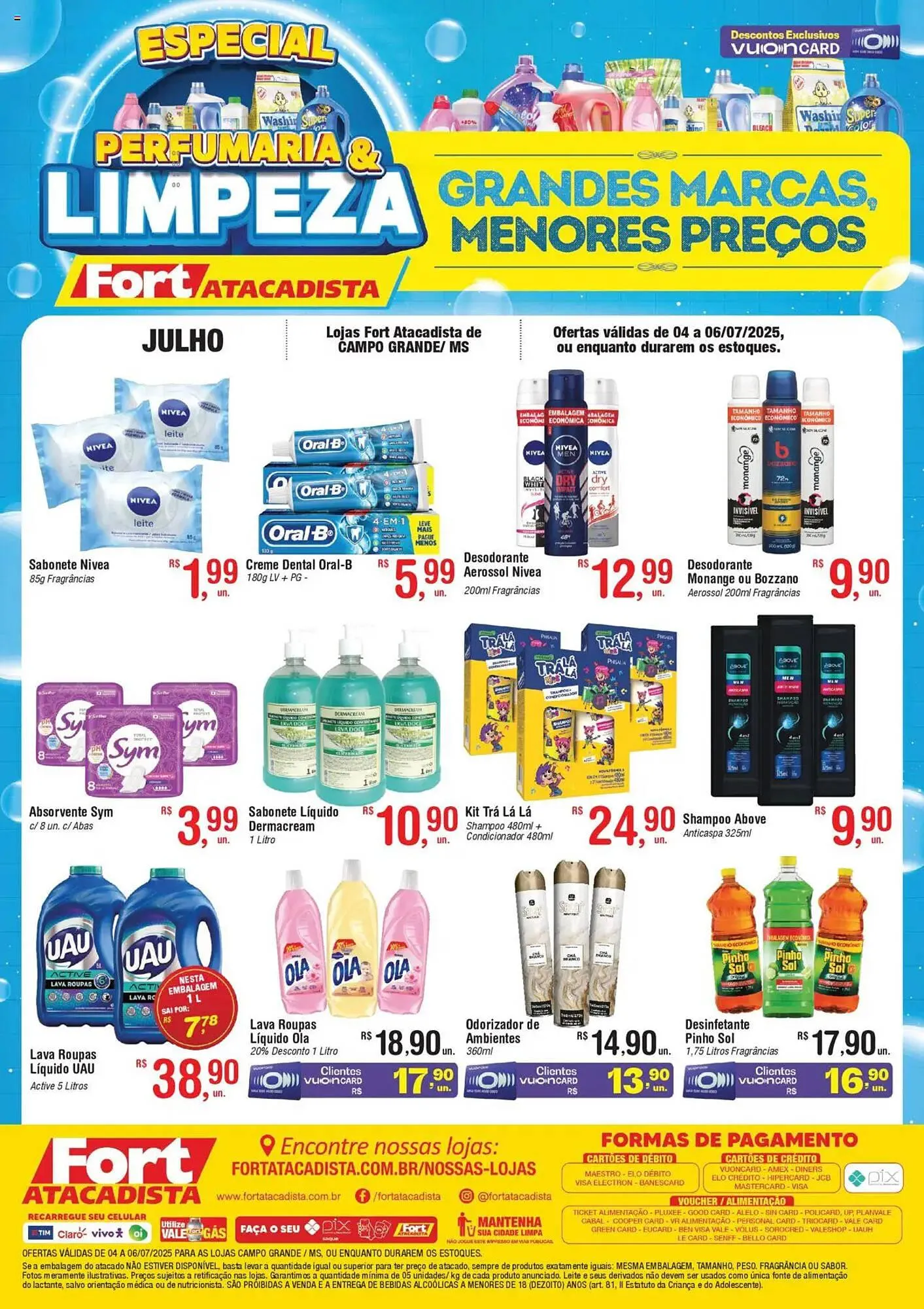 Encarte de Catálogo Fort Atacadista 4 de julho até 6 de julho 2025 - Pagina 1