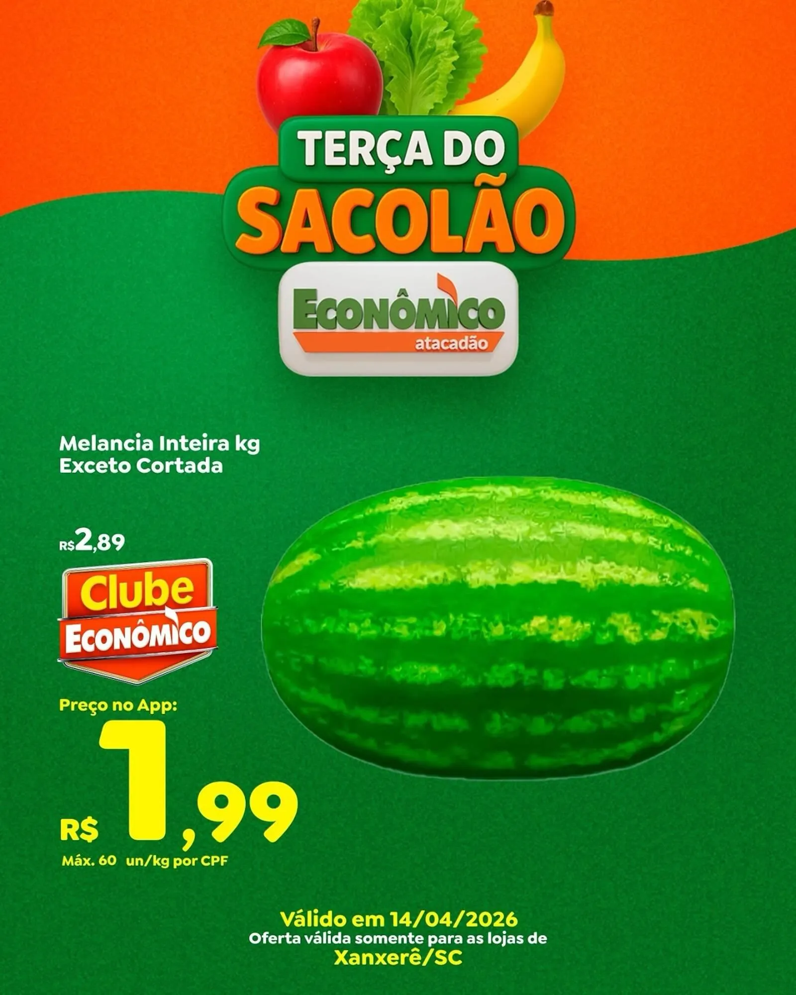 Encarte de Catálogo Econômico Atacadão 14 de abril até 14 de abril 2026 - Pagina 1